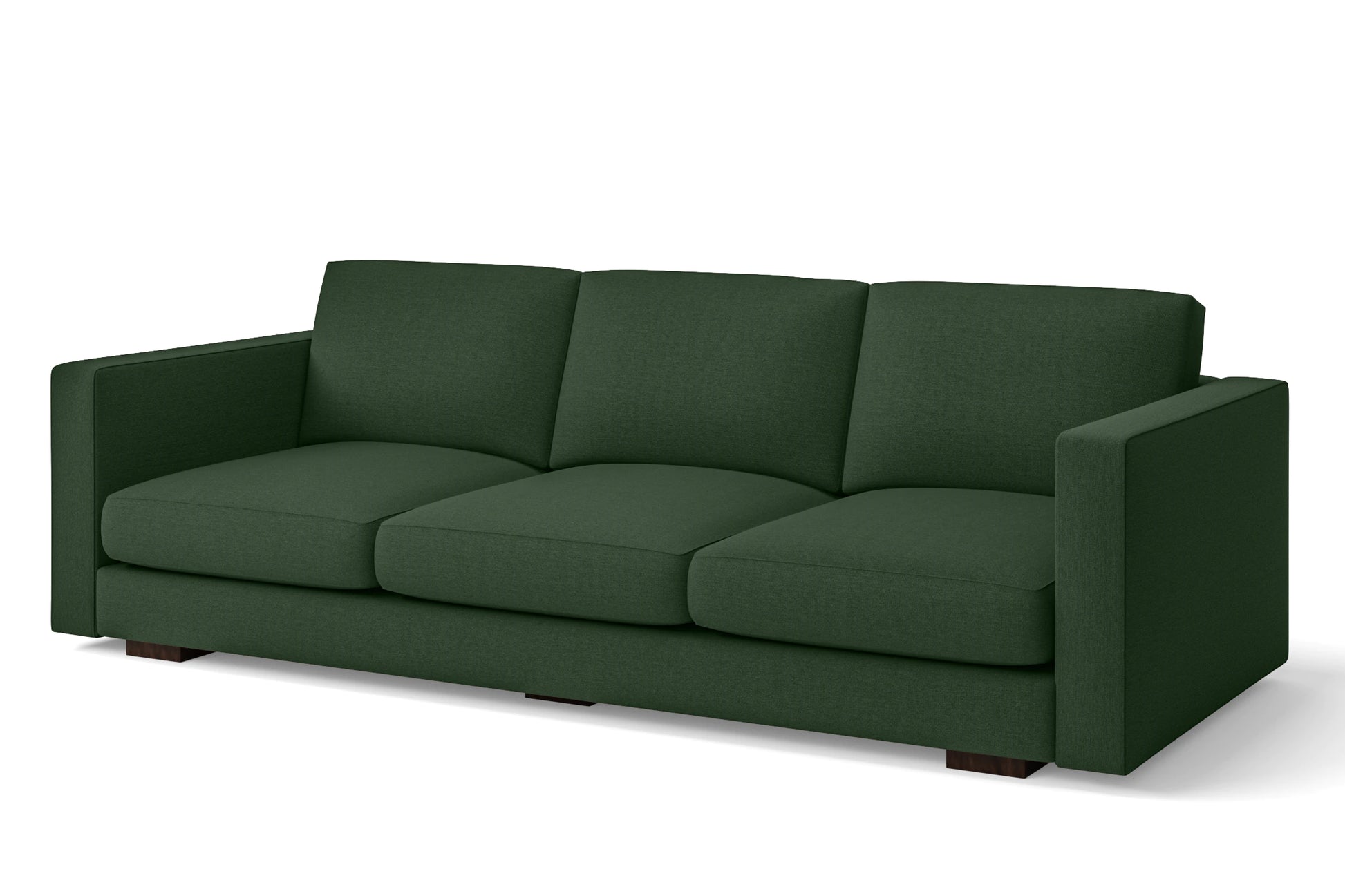 Messina 4 Seater Sofa Forest Green Linen Fabric