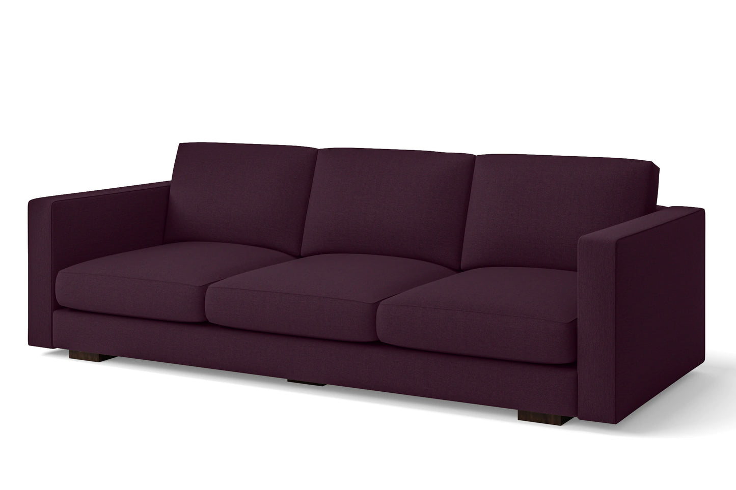 Messina 4 Seater Sofa Purple Linen Fabric