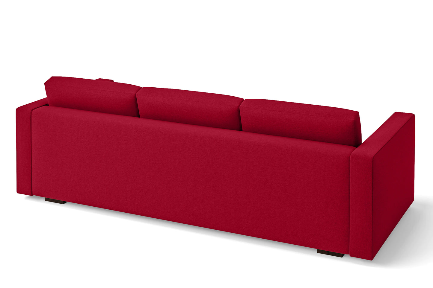 Messina 4 Seater Sofa Red Linen Fabric