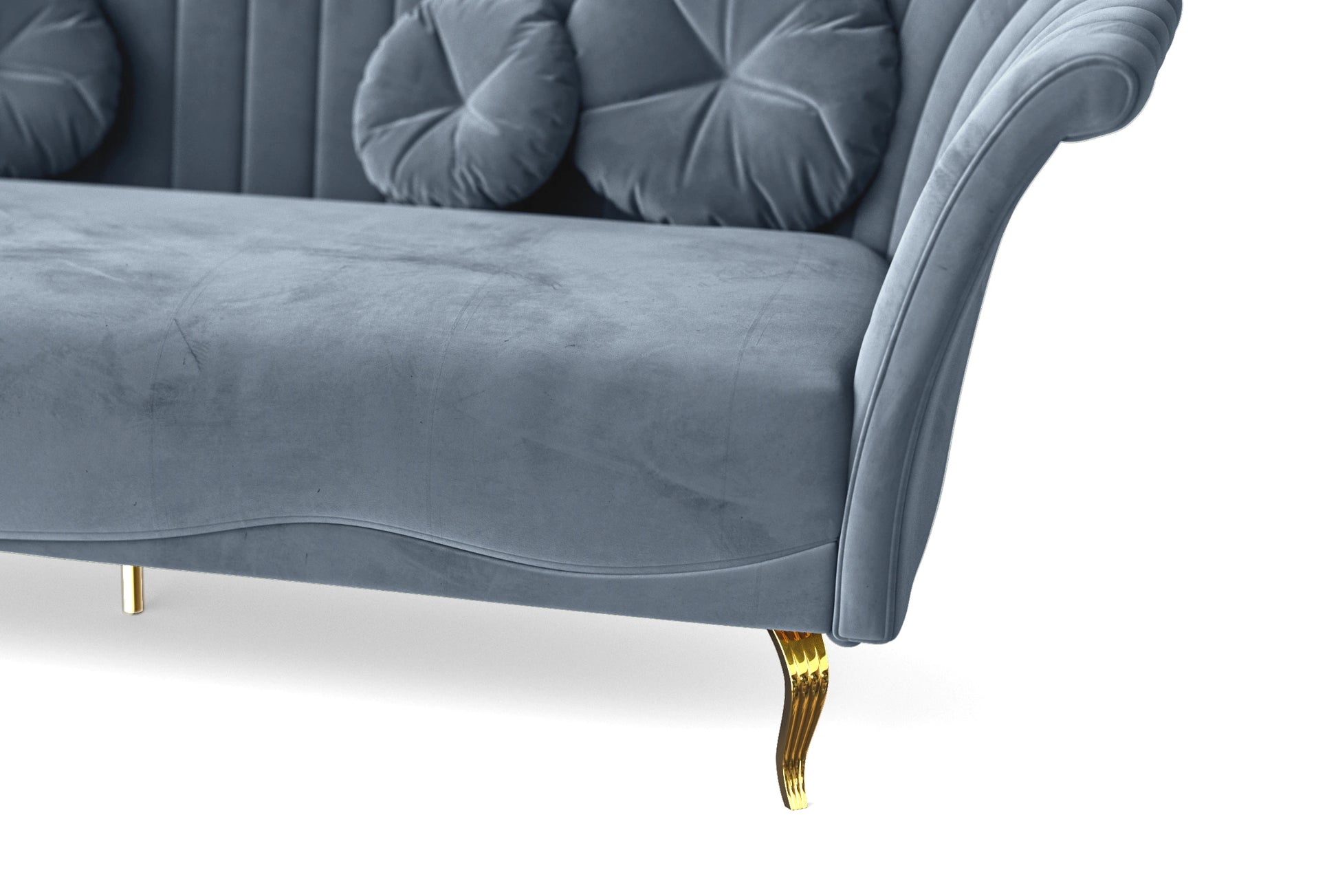 Milan Armchair Baby Blue Velvet