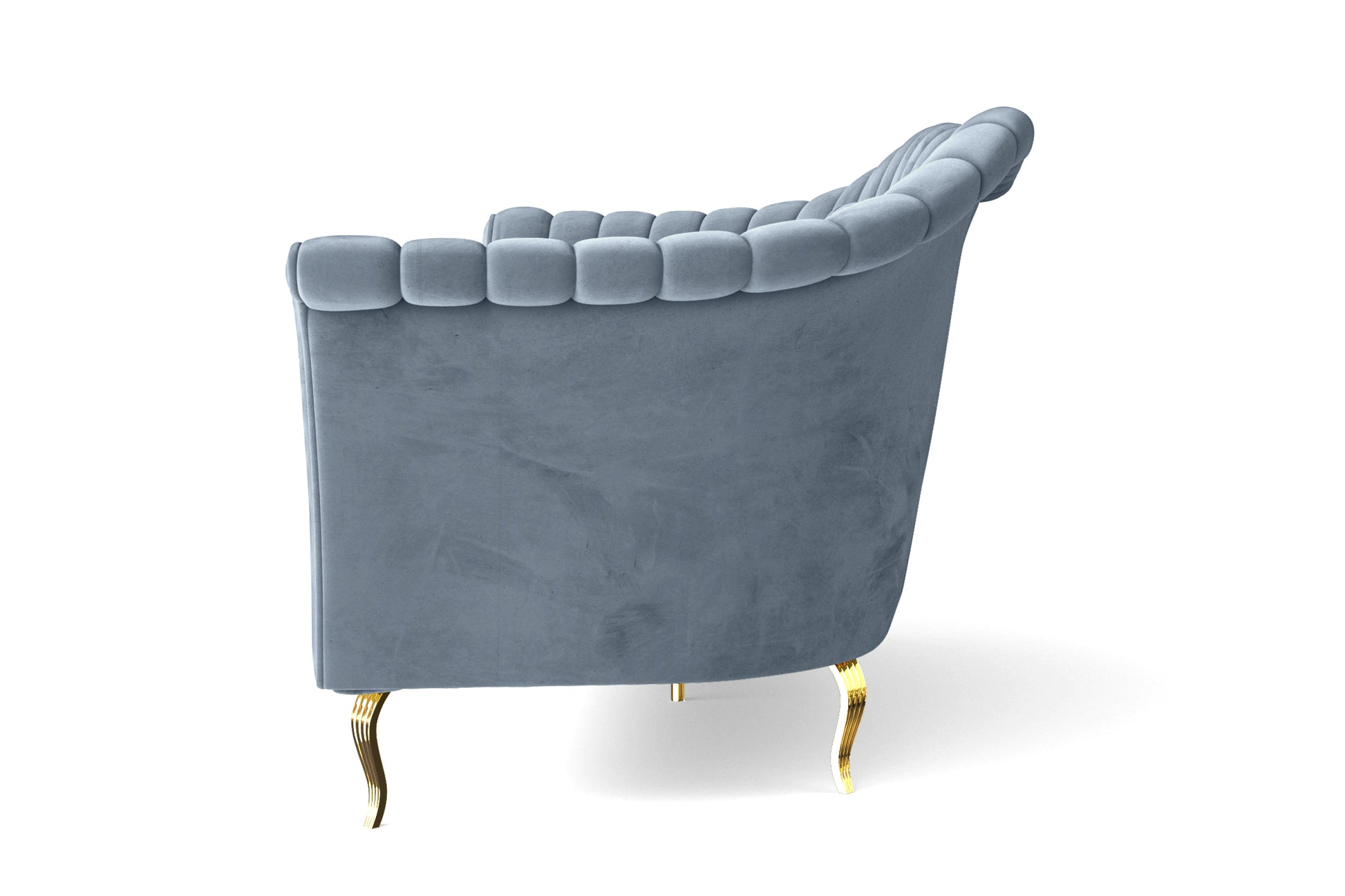 Milan Armchair Baby Blue Velvet