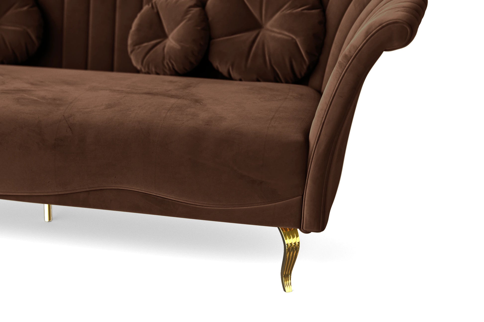 Milan Armchair Coffee Brown Velvet