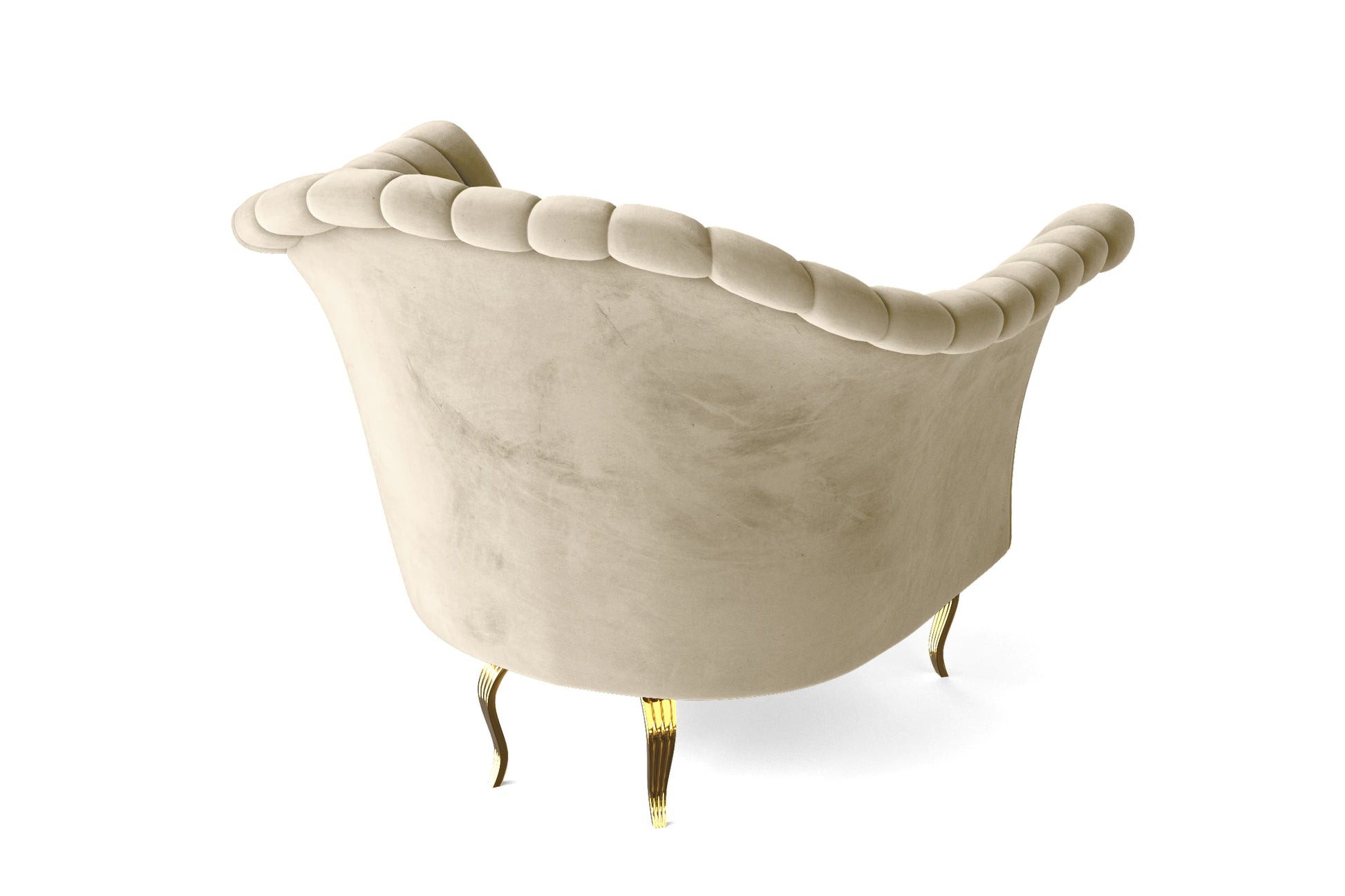 Milan Armchair Cream Velvet