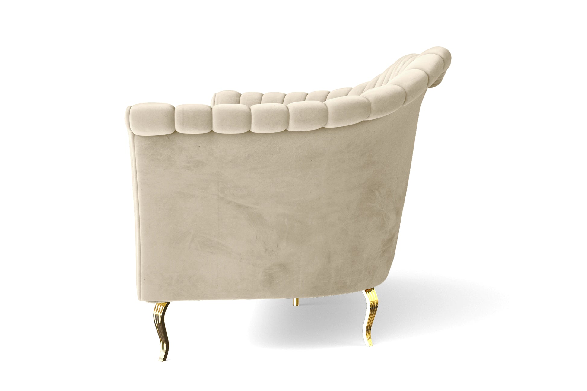 Milan Armchair Cream Velvet