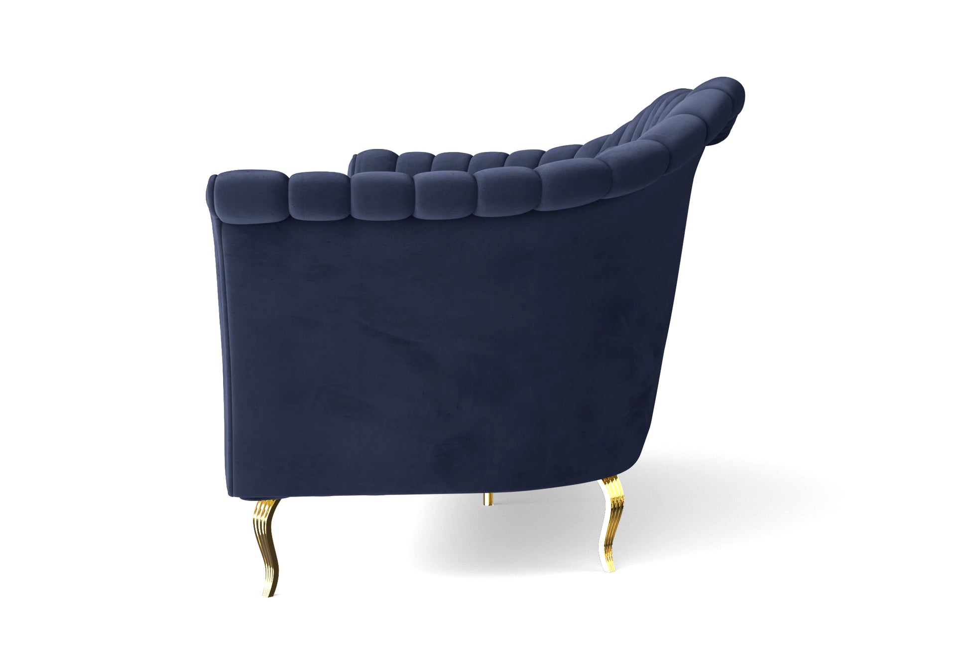 Milan Armchair Dark Blue Velvet