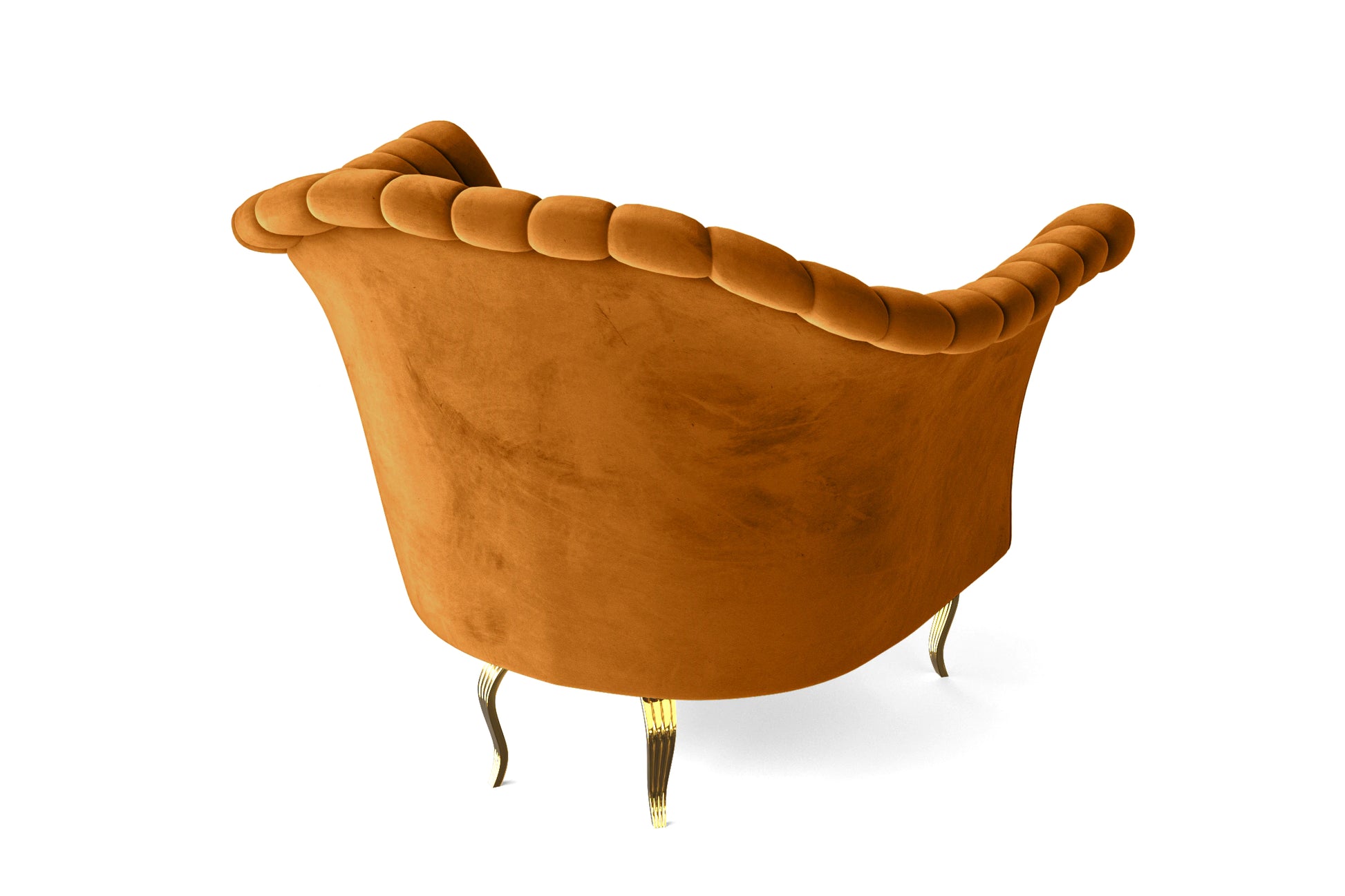 Milan Armchair Gold Velvet