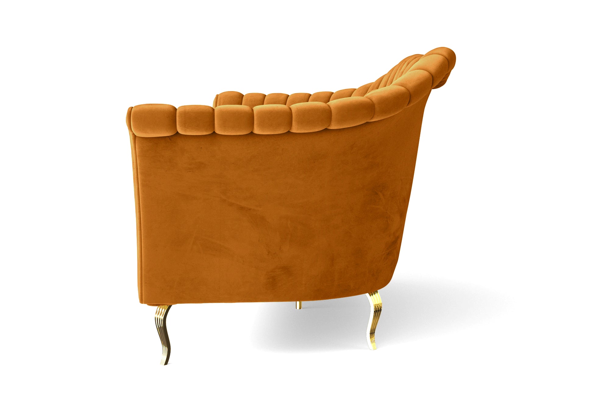 Milan Armchair Gold Velvet