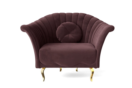 Milan Armchair Grape Velvet