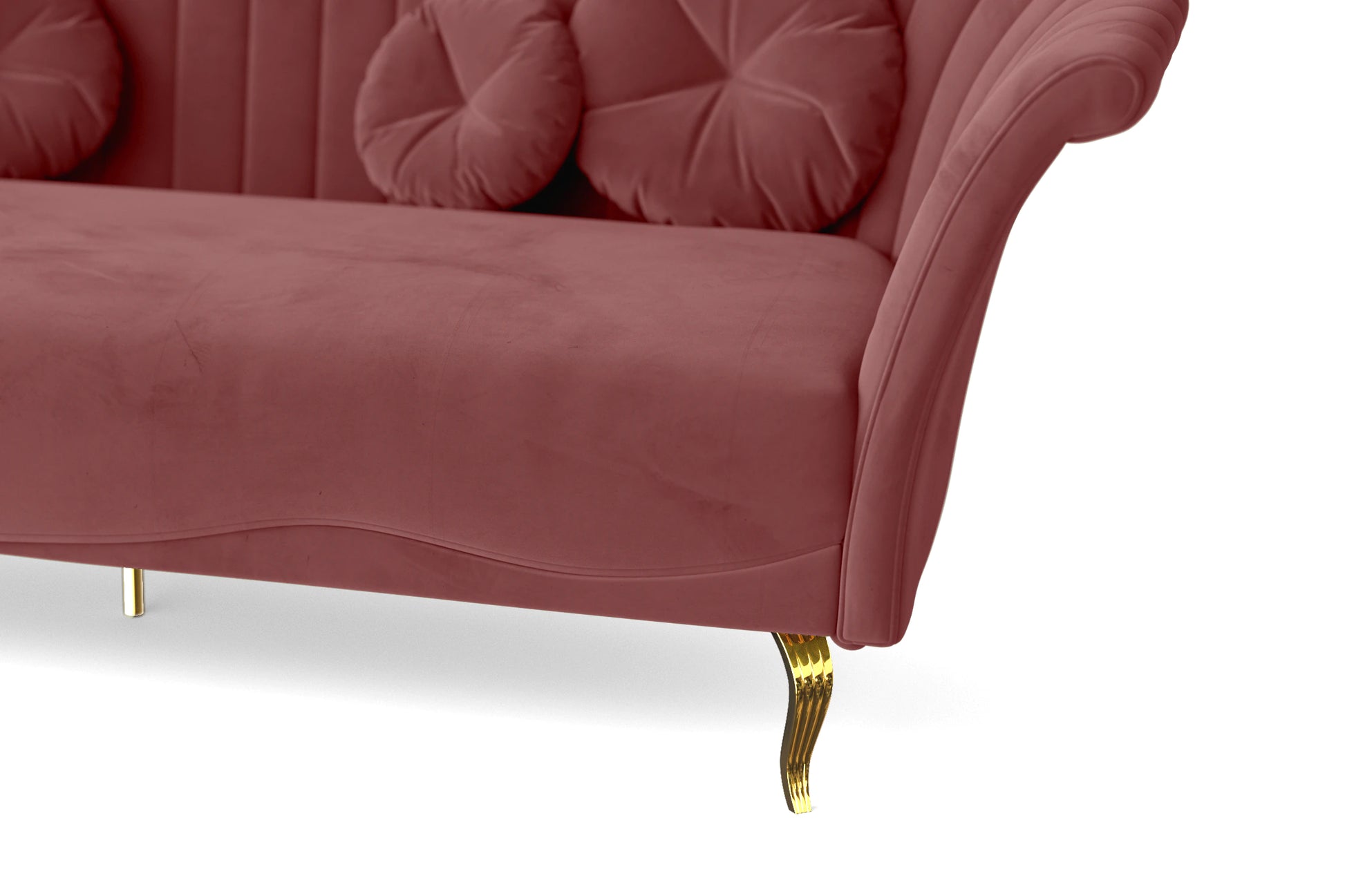 Milan Armchair Pink Velvet