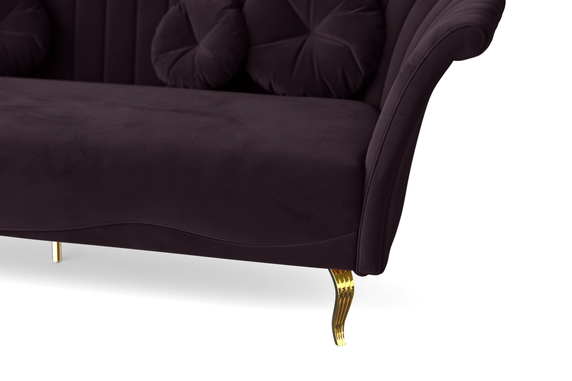 Milan Armchair Purple Velvet