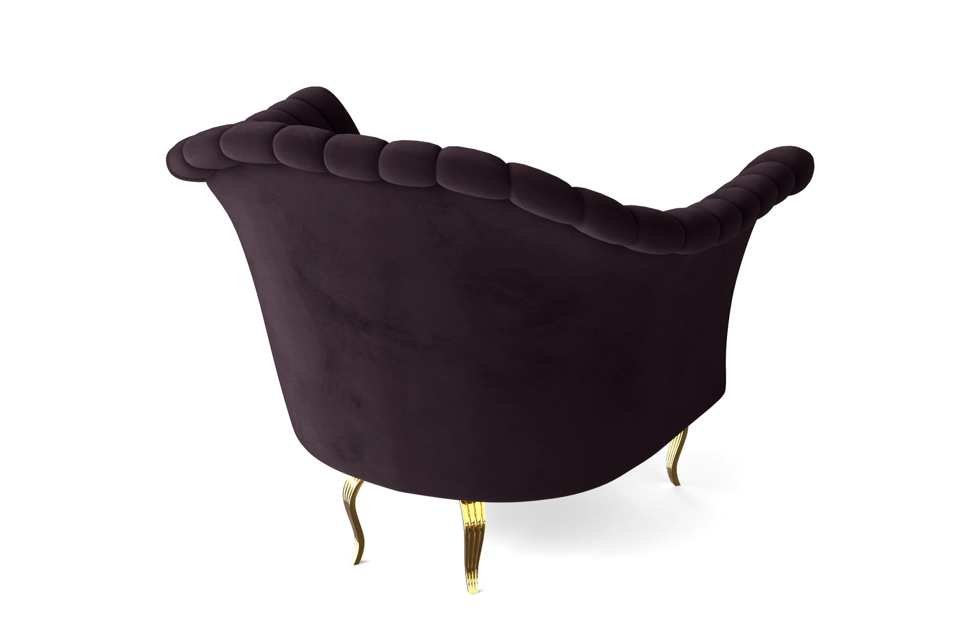 Milan Armchair Purple Velvet