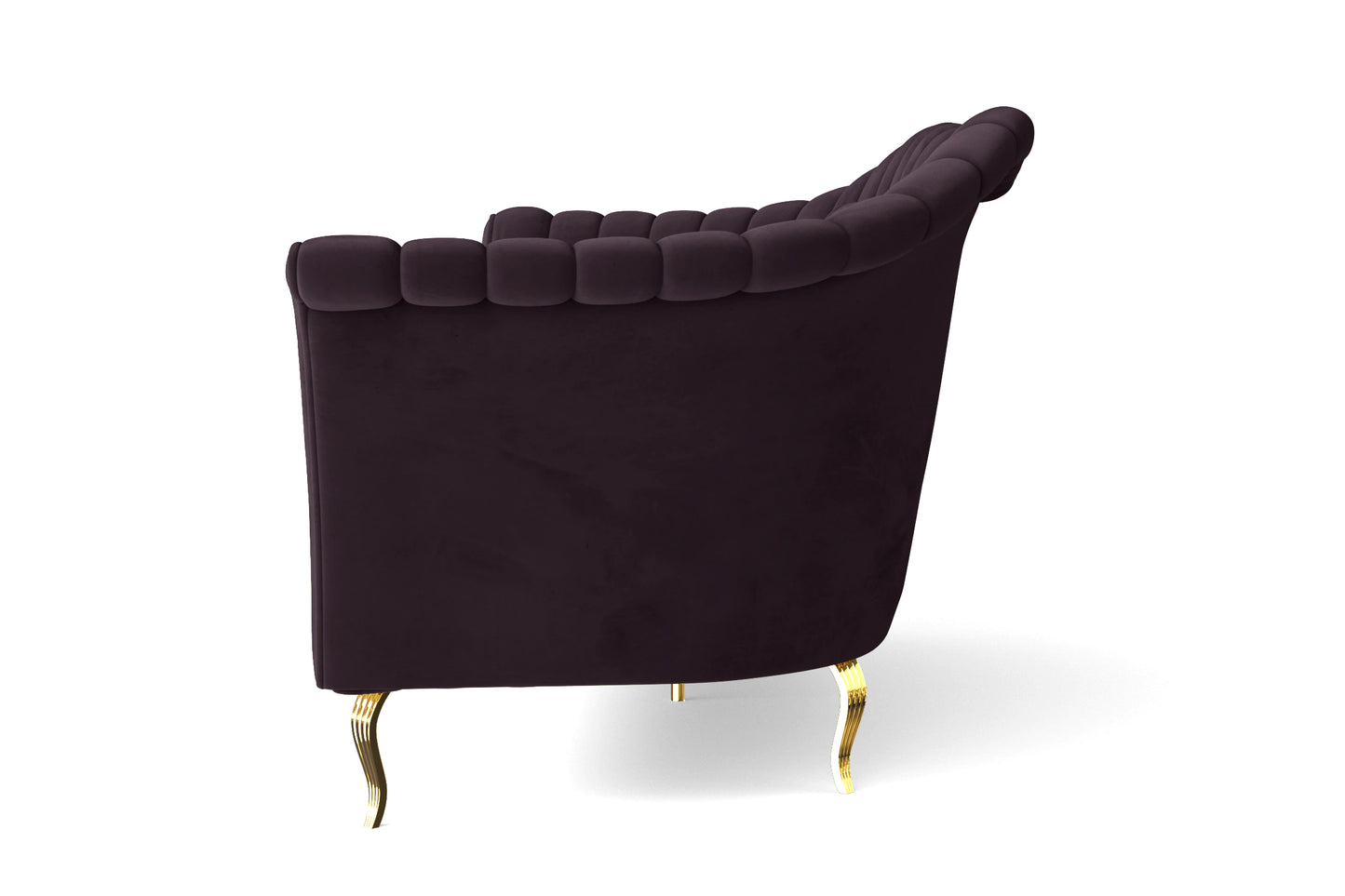 Milan Armchair Purple Velvet