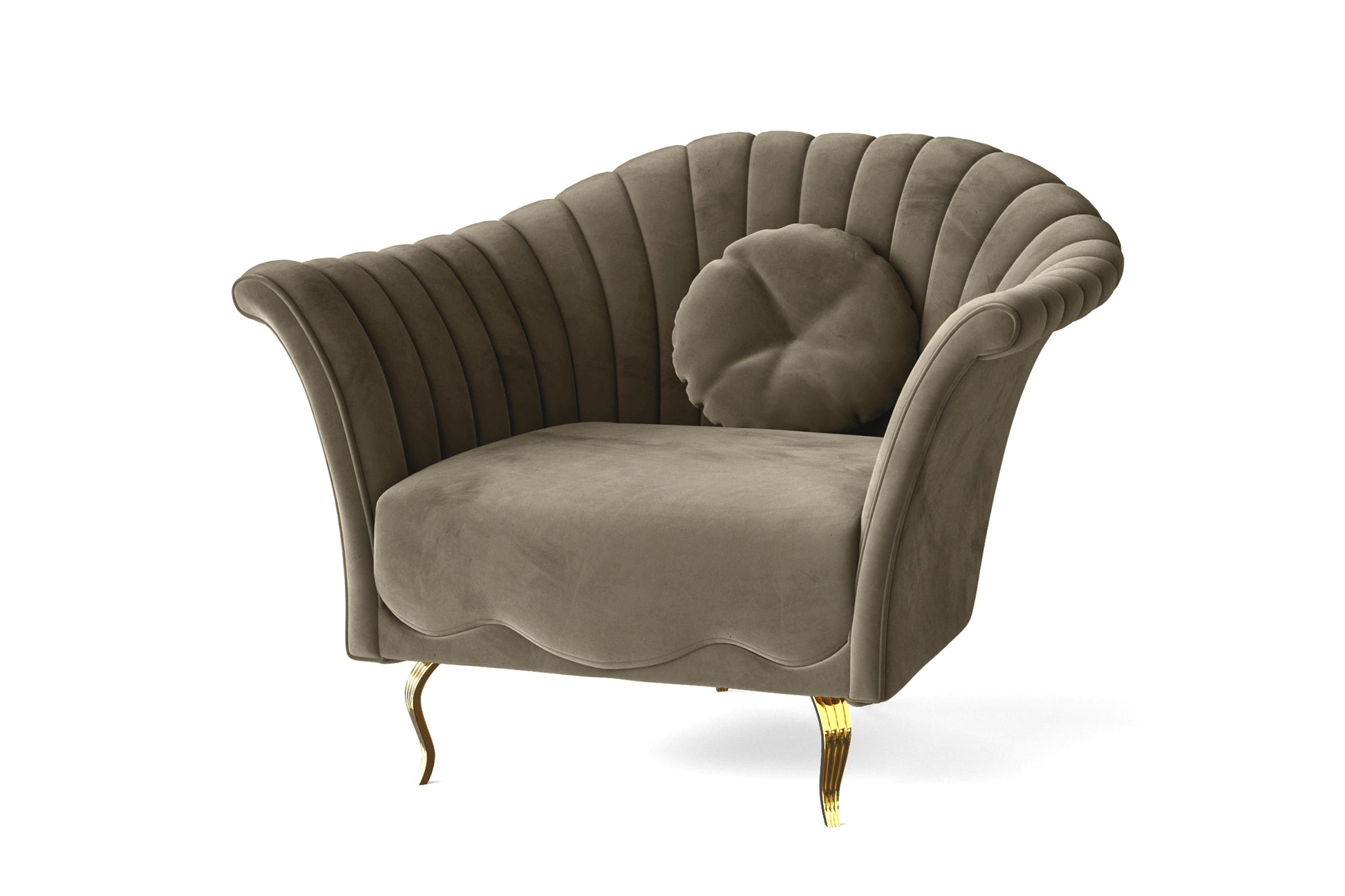 Milan Armchair Sand Velvet