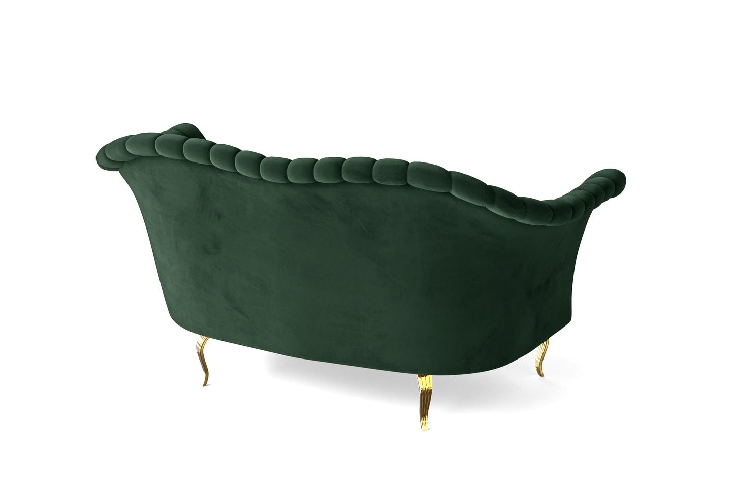 Milan 2 Seater Sofa Green Velvet