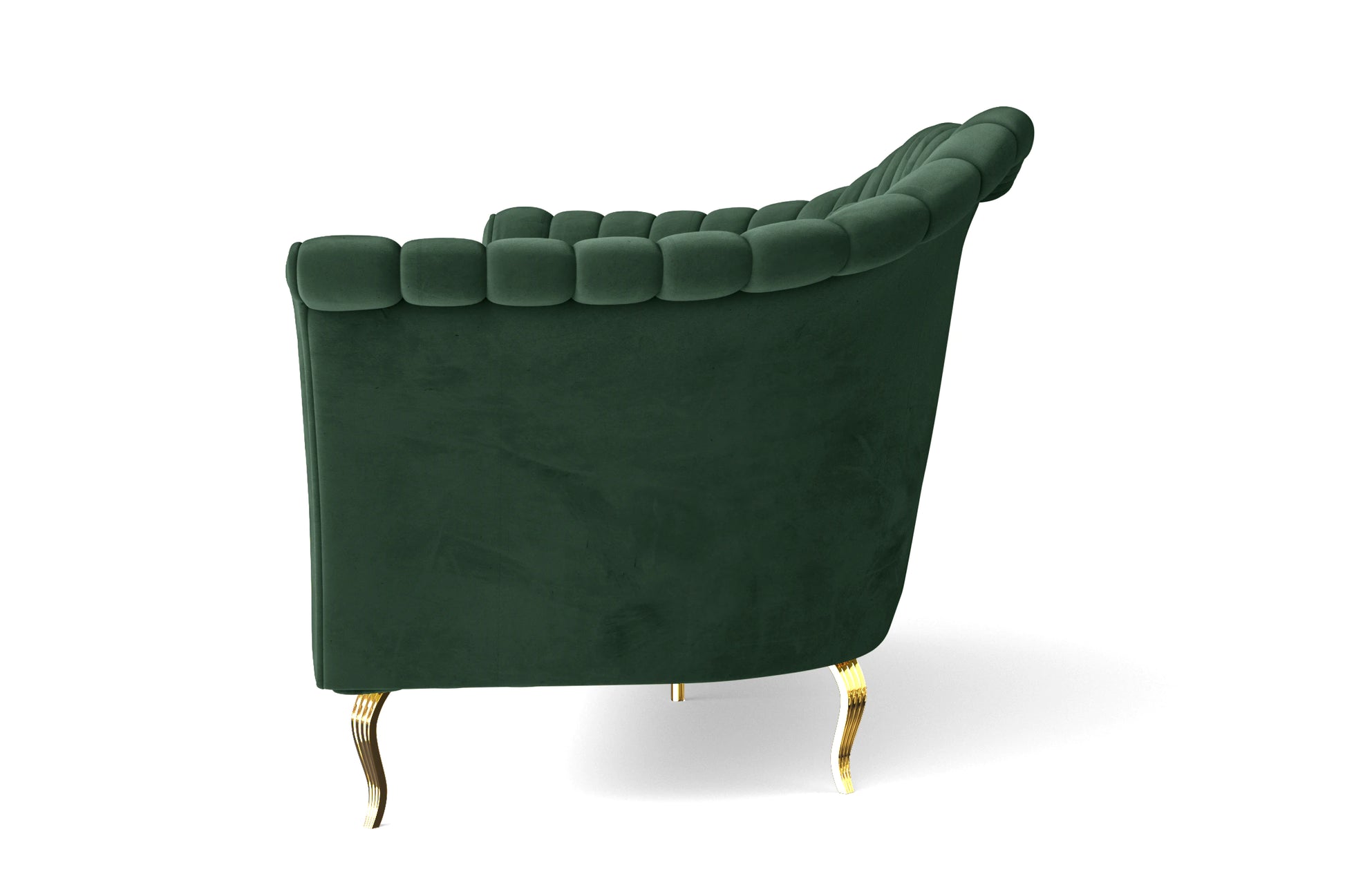 Milan 2 Seater Sofa Green Velvet