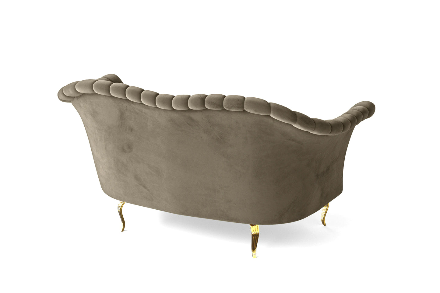 Milan 2 Seater Sofa Sand Velvet