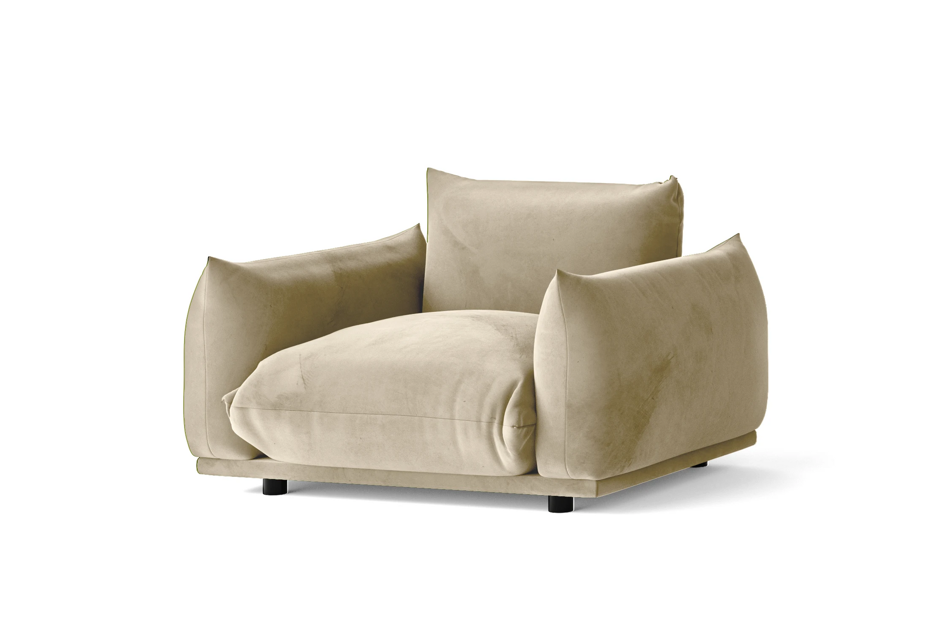 Minneapolis Armchair Cream Velvet