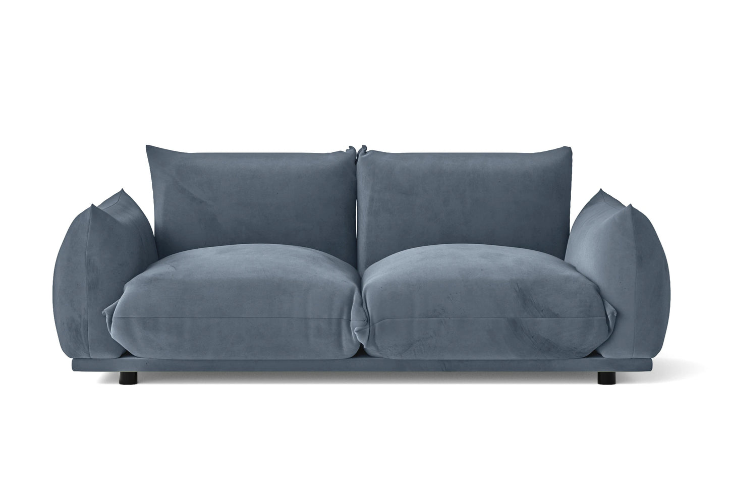 Minneapolis 2 Seater Sofa Baby Blue Velvet