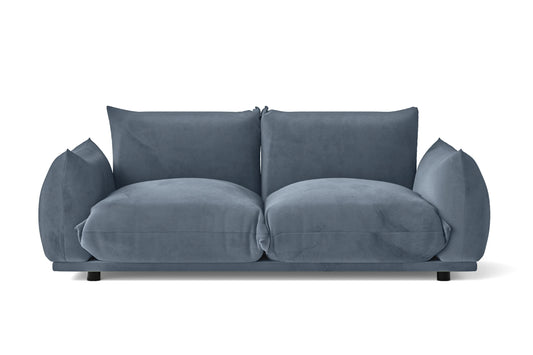 Minneapolis 2 Seater Sofa Baby Blue Velvet