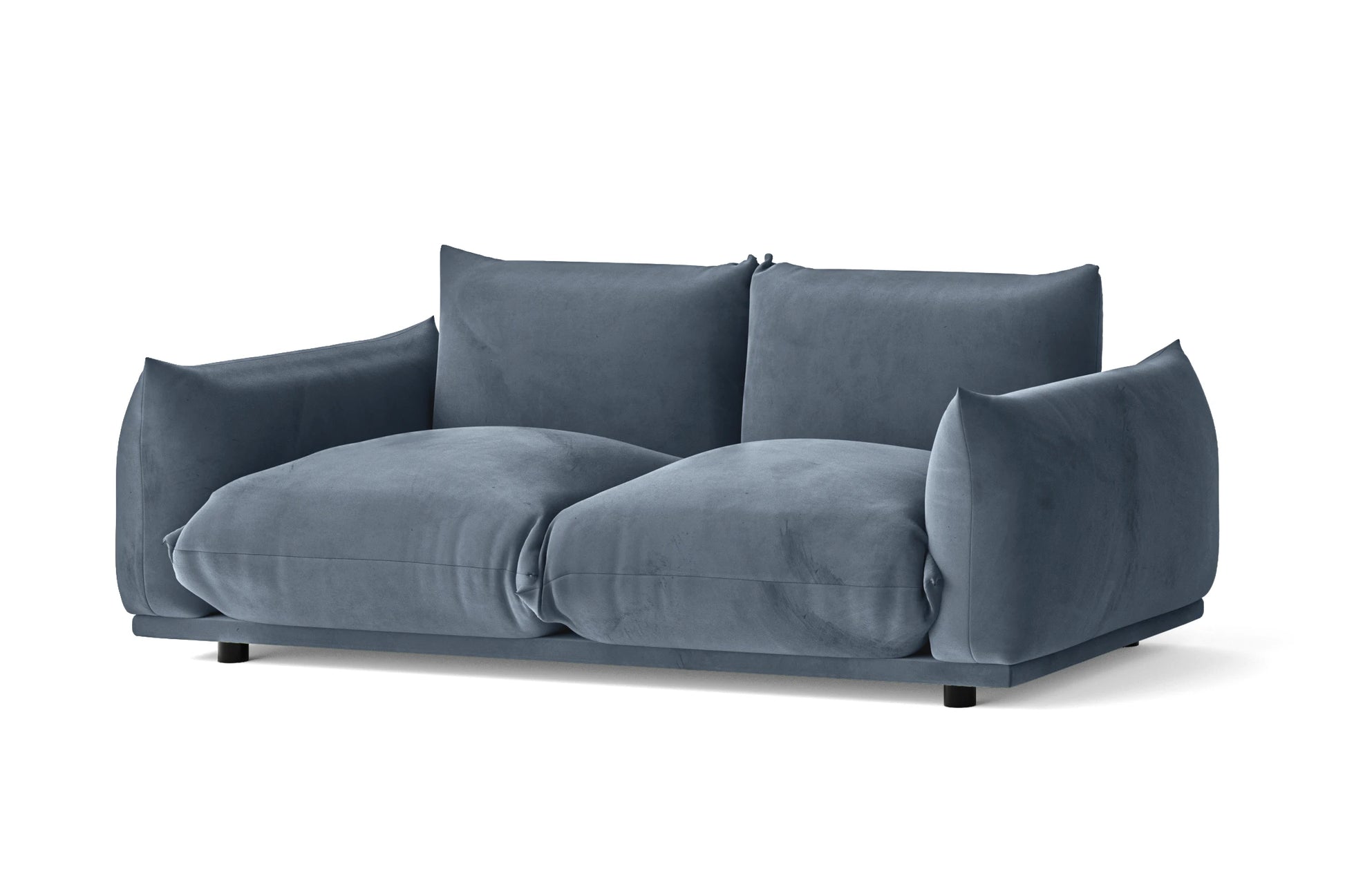 Minneapolis 2 Seater Sofa Baby Blue Velvet