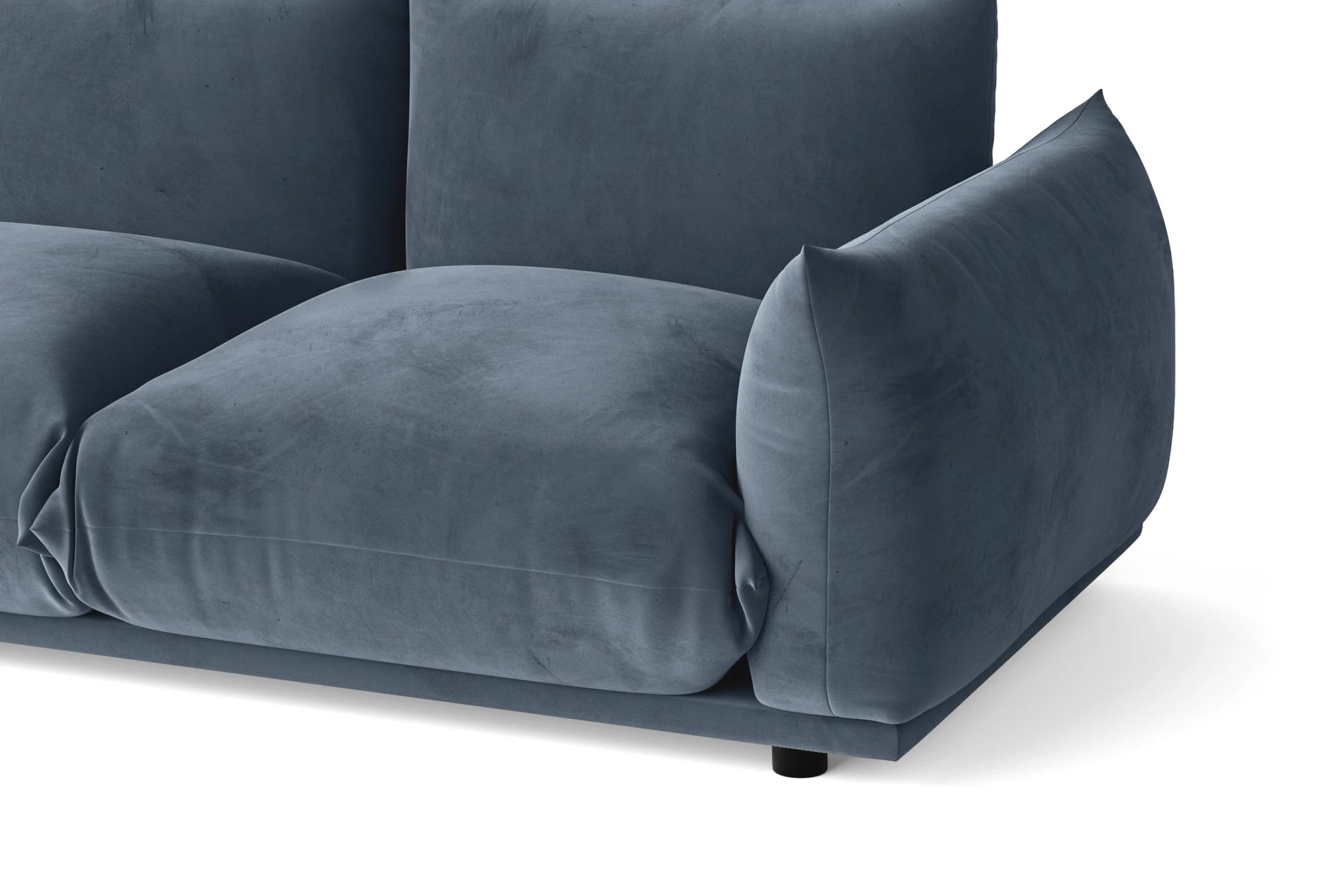 Minneapolis 2 Seater Sofa Baby Blue Velvet