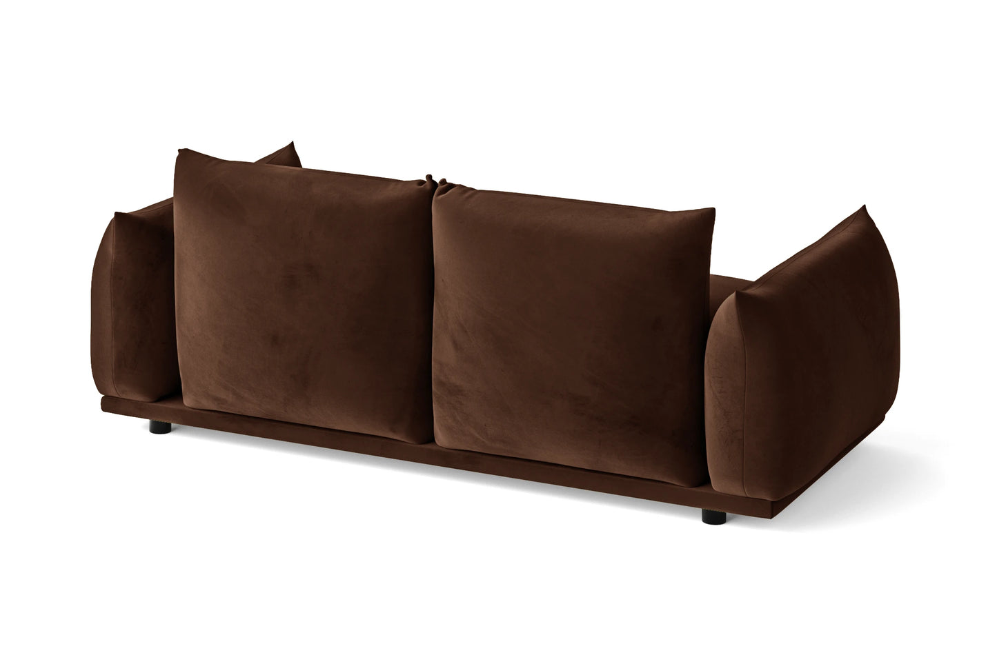 Minneapolis 2 Seater Sofa Coffee Brown Velvet