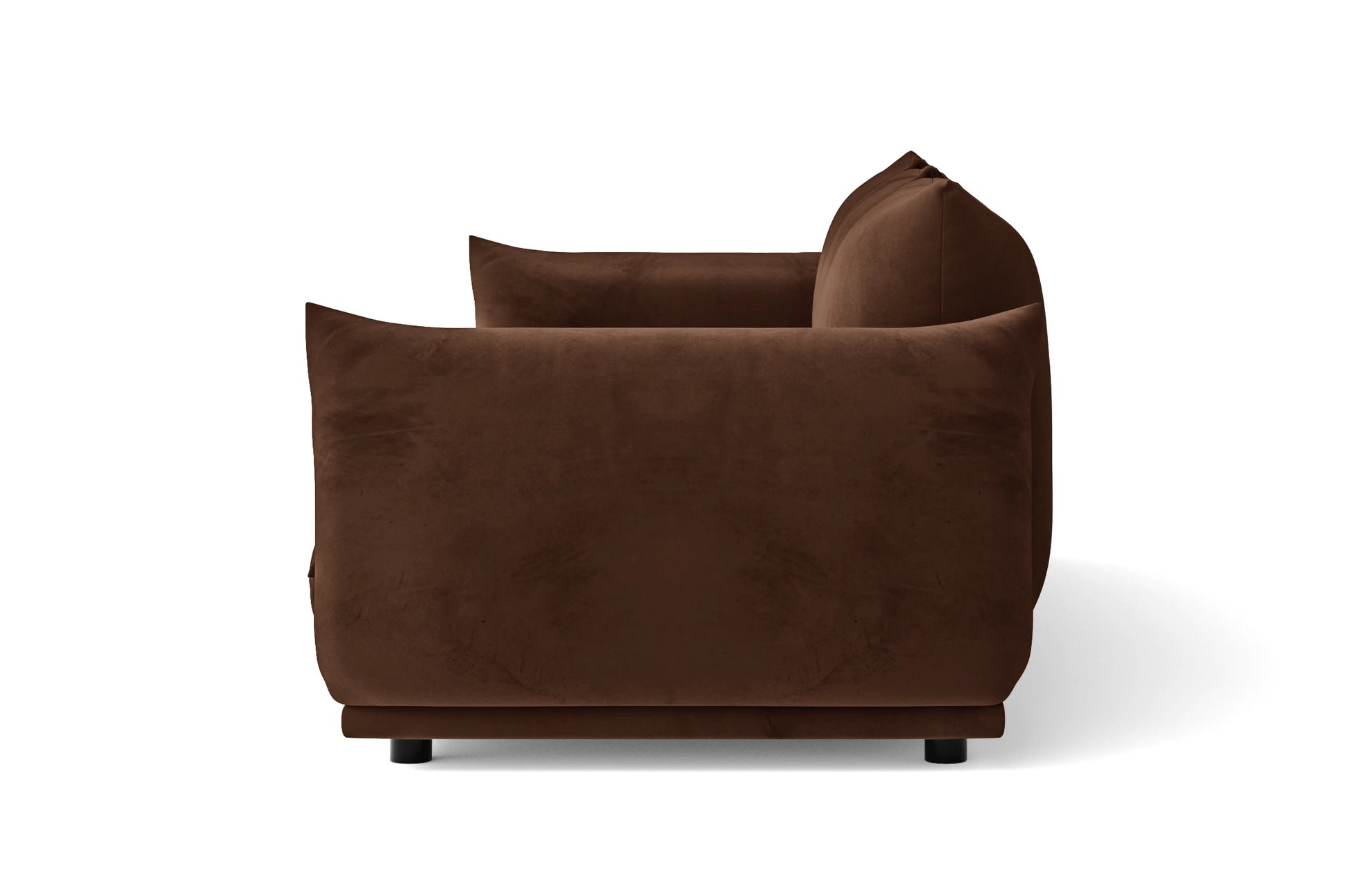 Minneapolis 2 Seater Sofa Coffee Brown Velvet