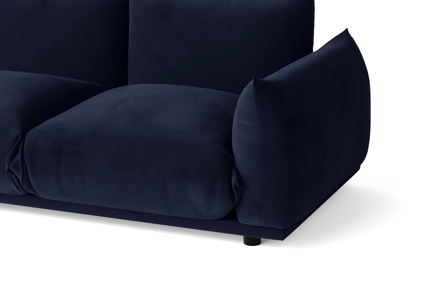 Minneapolis 2 Seater Sofa Dark Blue Velvet