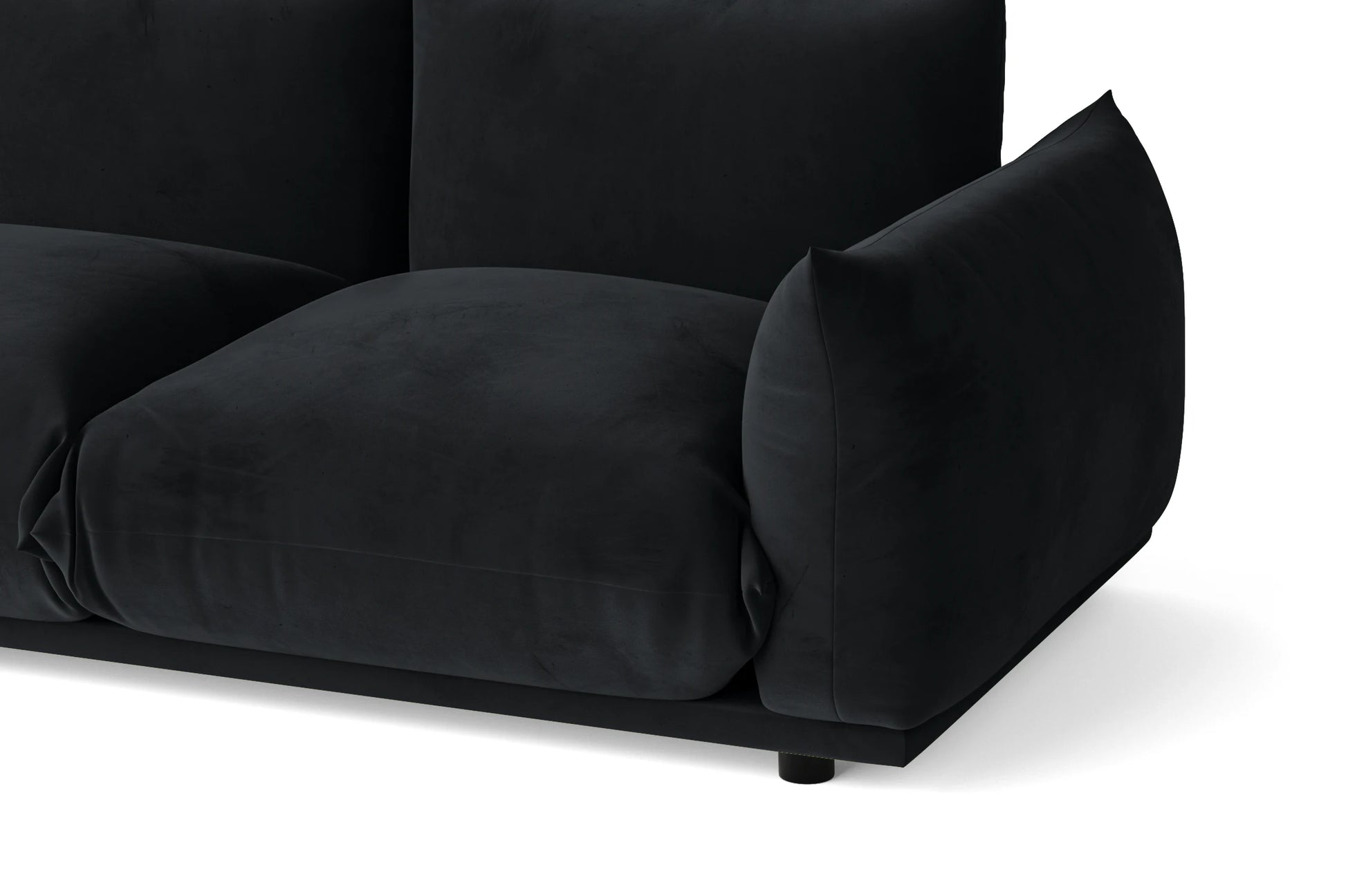 Minneapolis 2 Seater Sofa Dark Grey Velvet