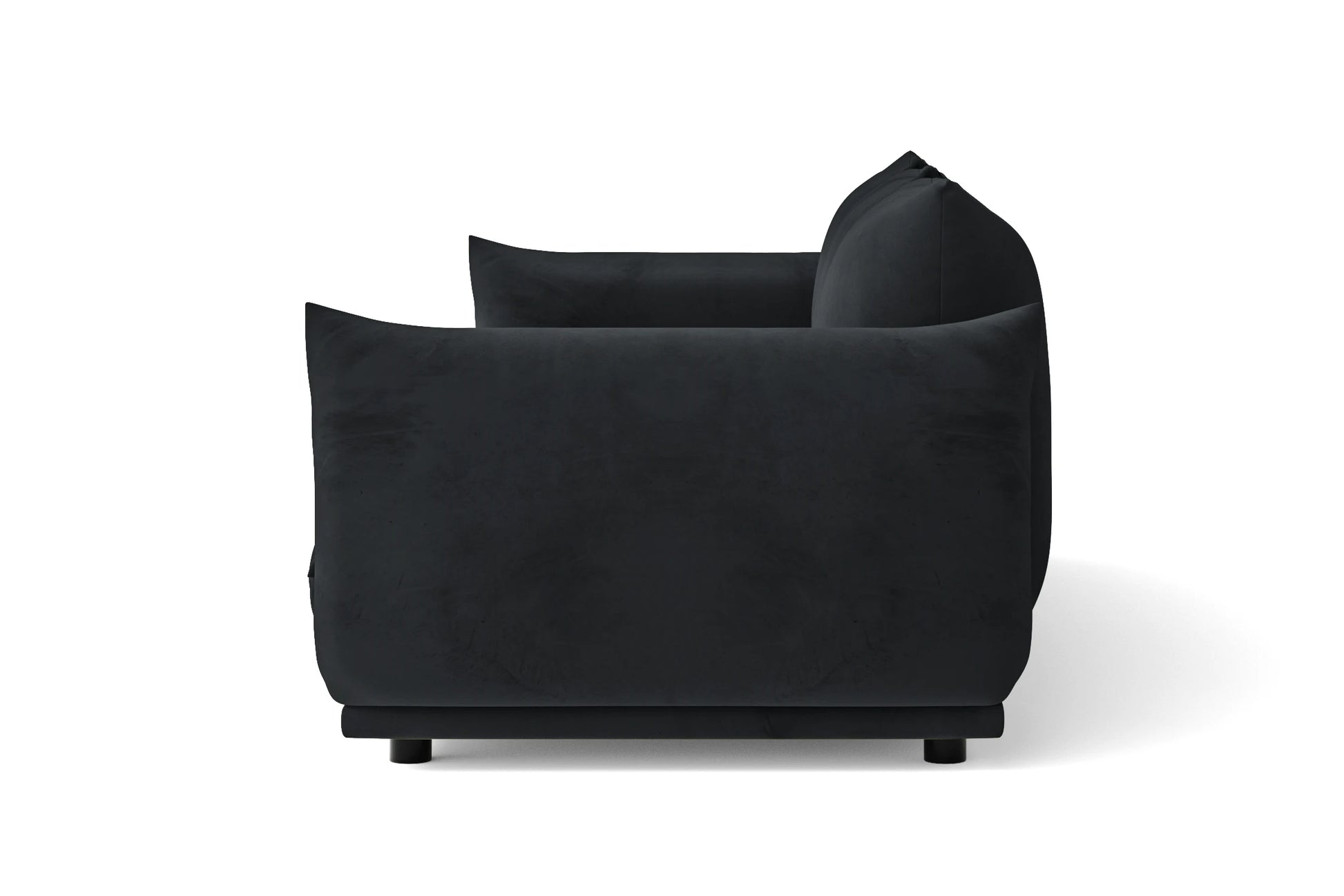 Minneapolis 2 Seater Sofa Dark Grey Velvet