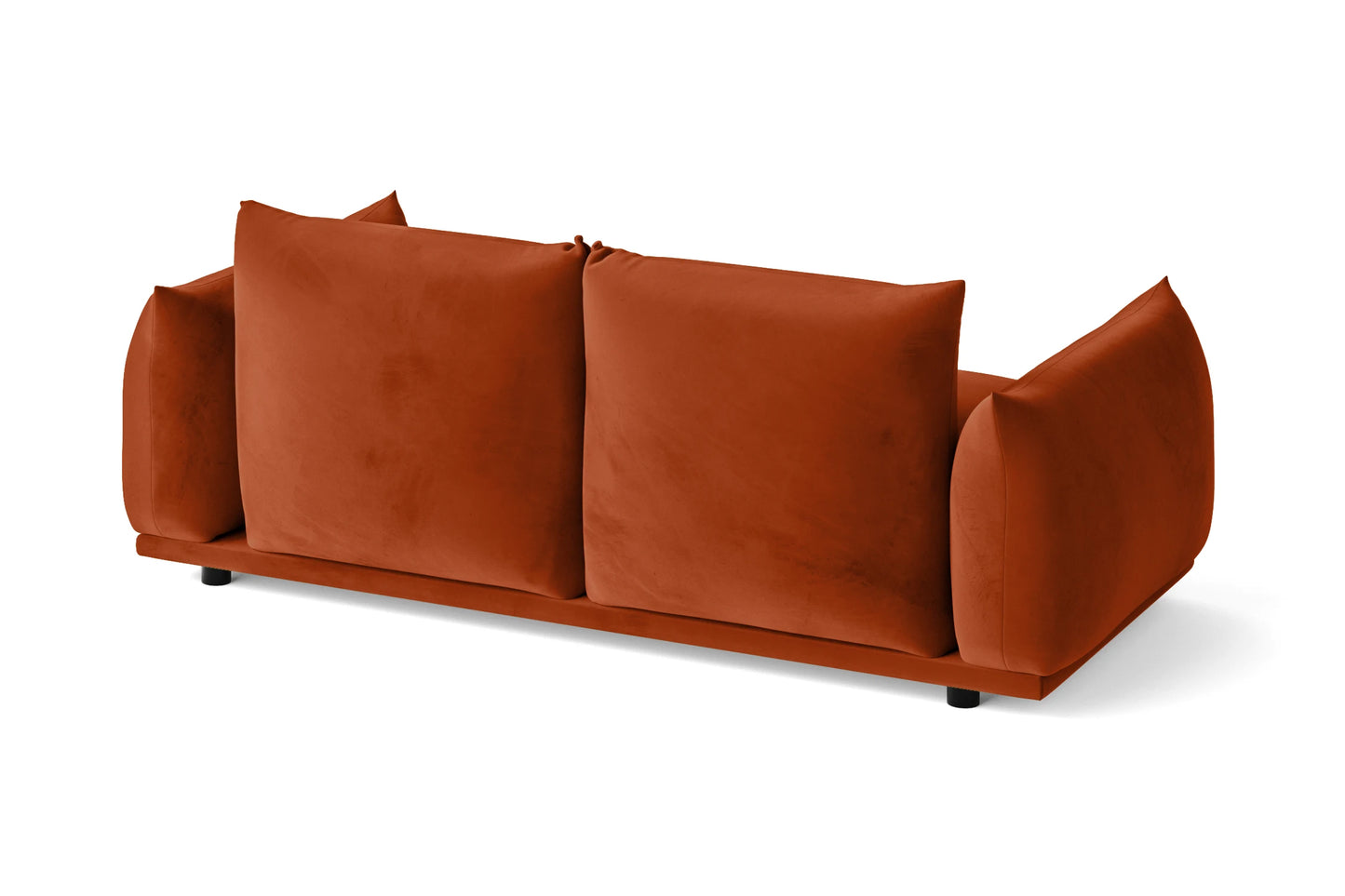 Minneapolis 2 Seater Sofa Orange Velvet