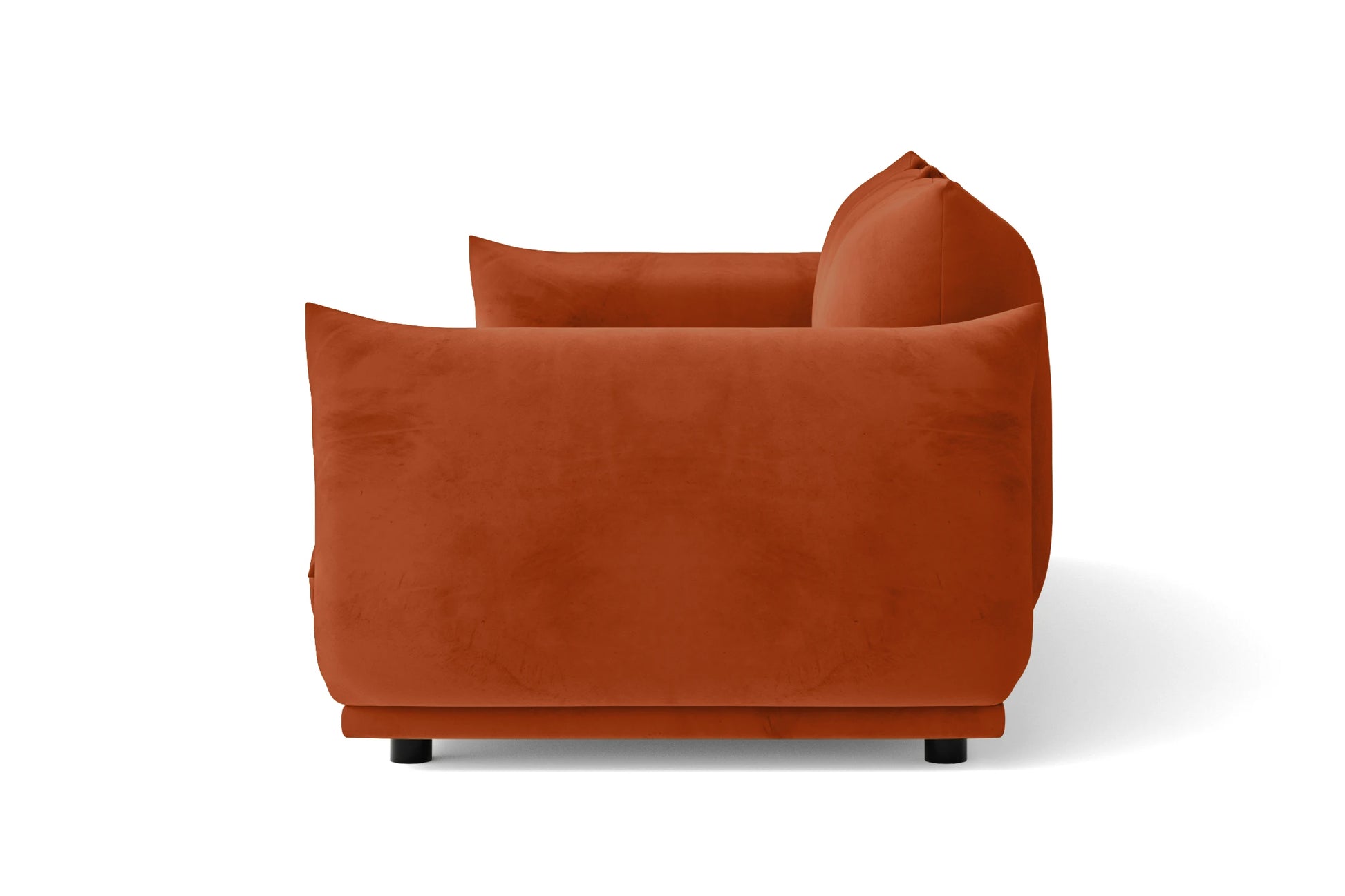 Minneapolis 2 Seater Sofa Orange Velvet