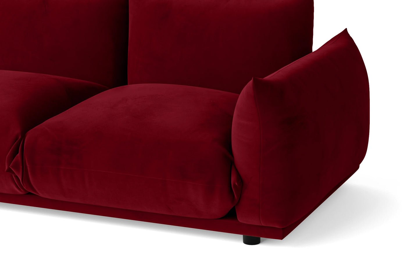 Minneapolis 2 Seater Sofa Red Velvet