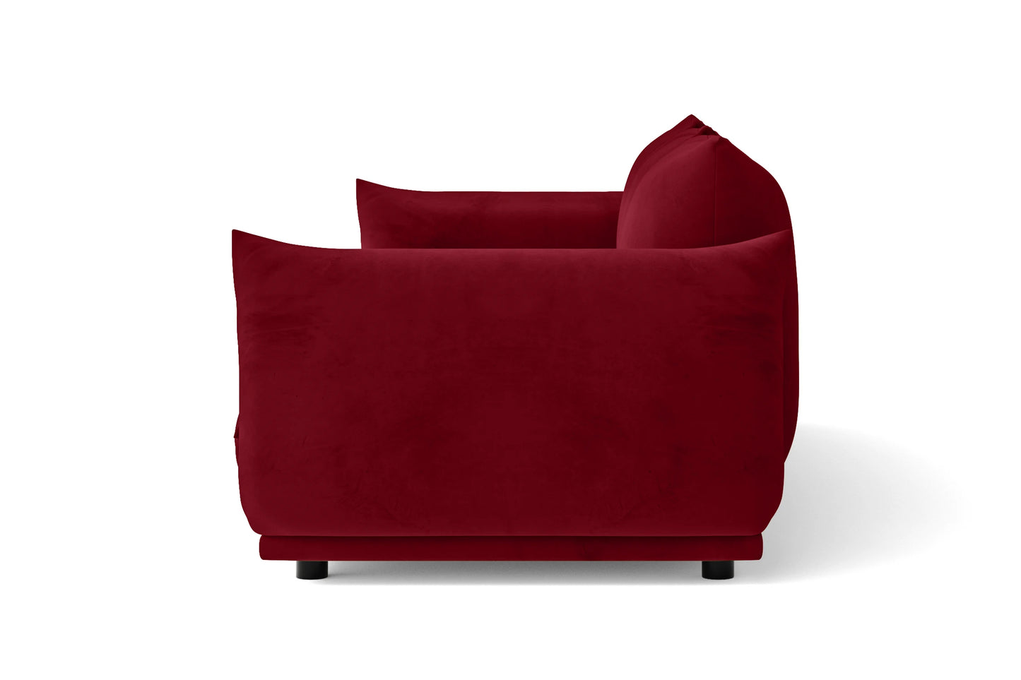 Minneapolis 2 Seater Sofa Red Velvet