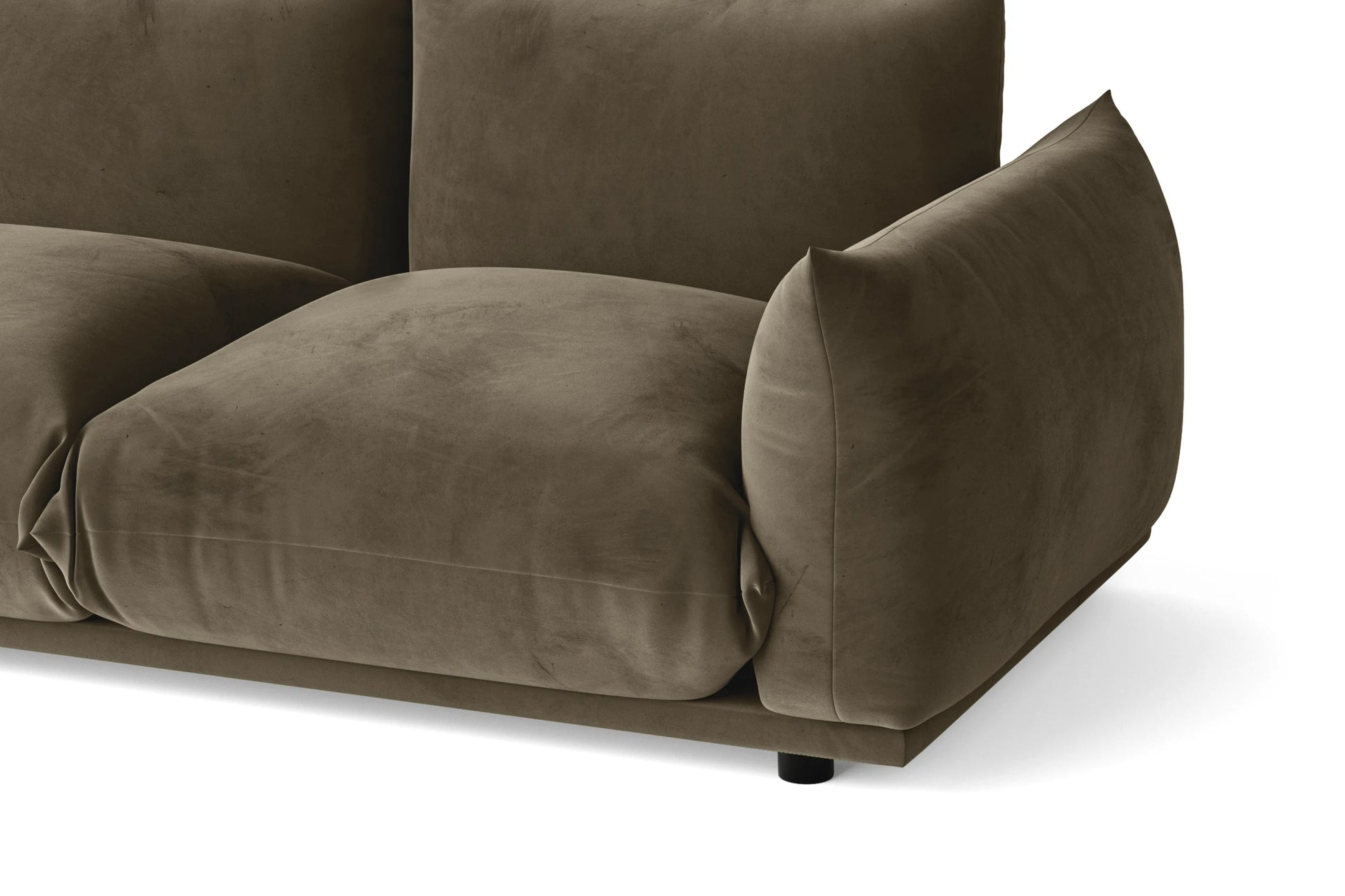 Minneapolis 2 Seater Sofa Sand Velvet