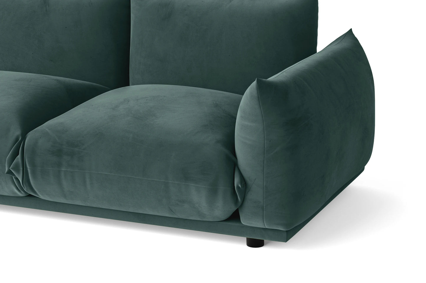 Minneapolis 2 Seater Sofa Teal Velvet