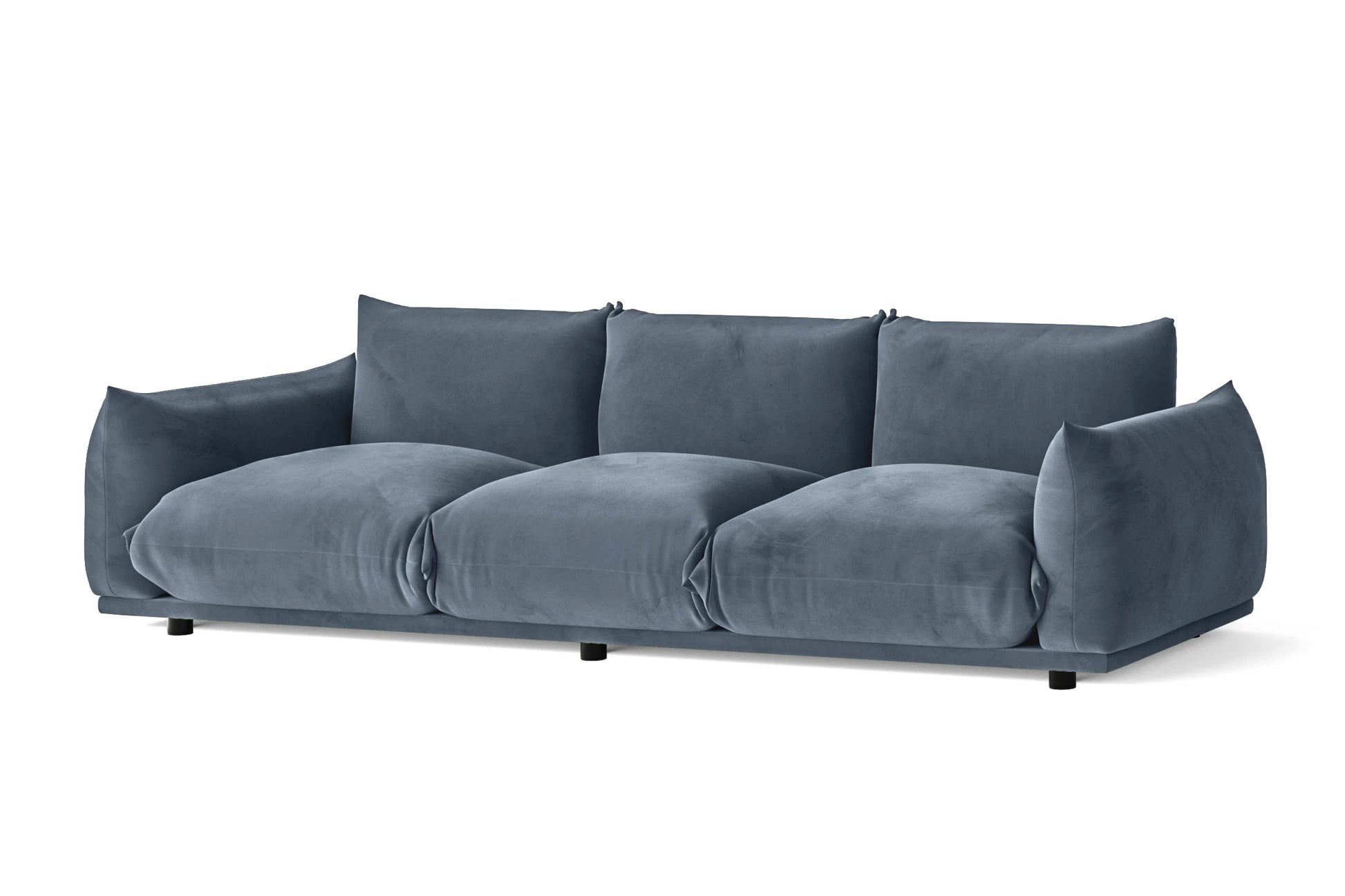 Minneapolis 3 Seater Sofa Baby Blue Velvet