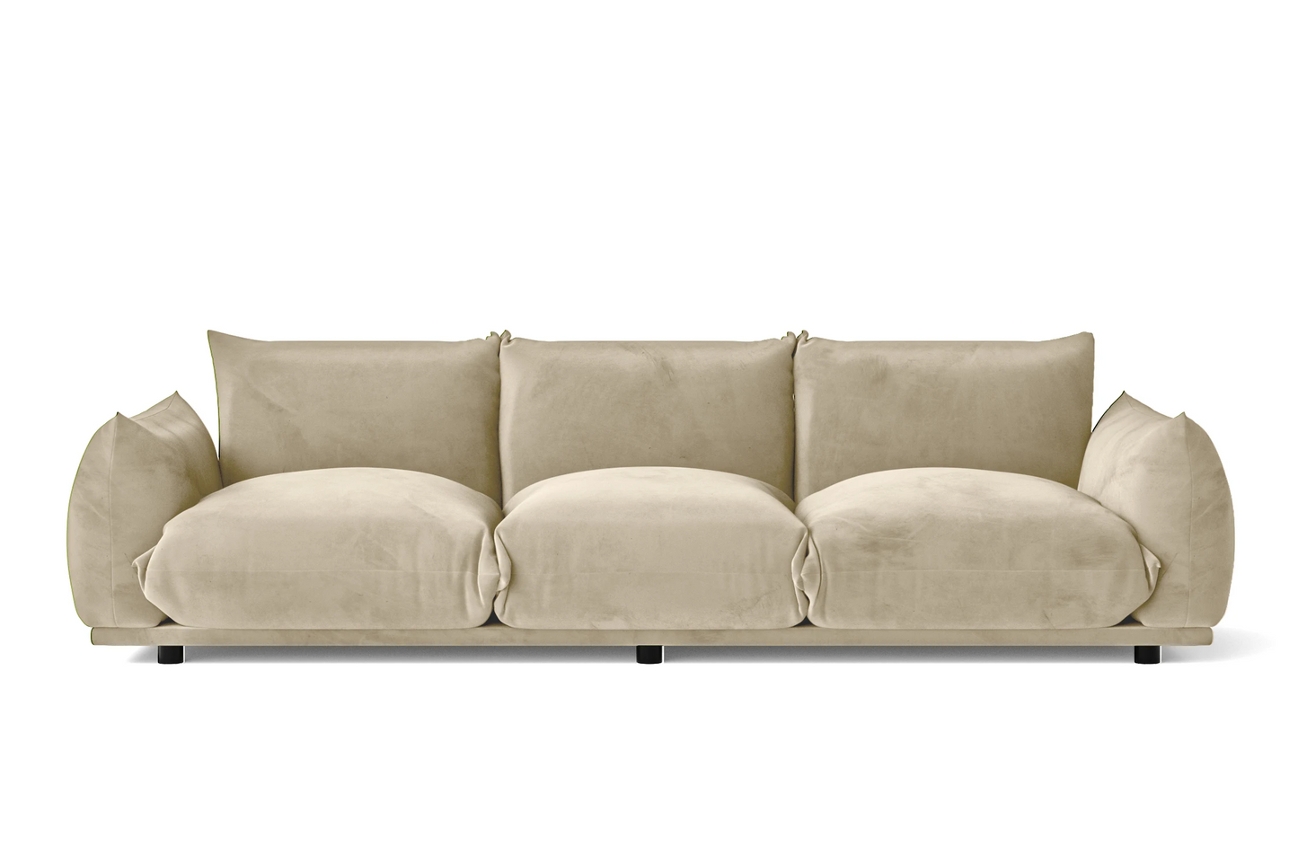 Minneapolis 3 Seater Sofa Cream Velvet