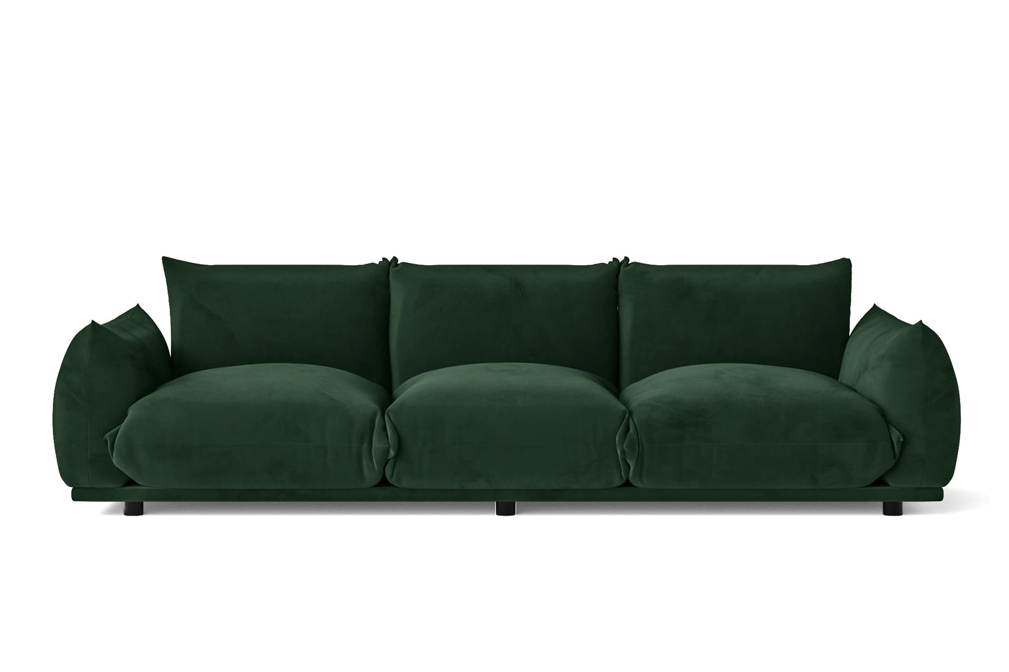 Minneapolis 3 Seater Sofa Green Velvet