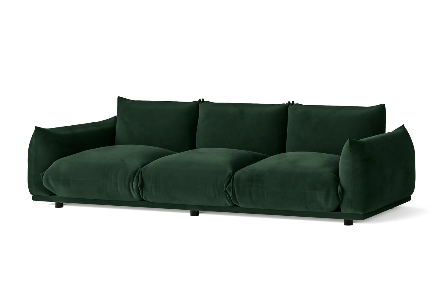 Minneapolis 3 Seater Sofa Green Velvet