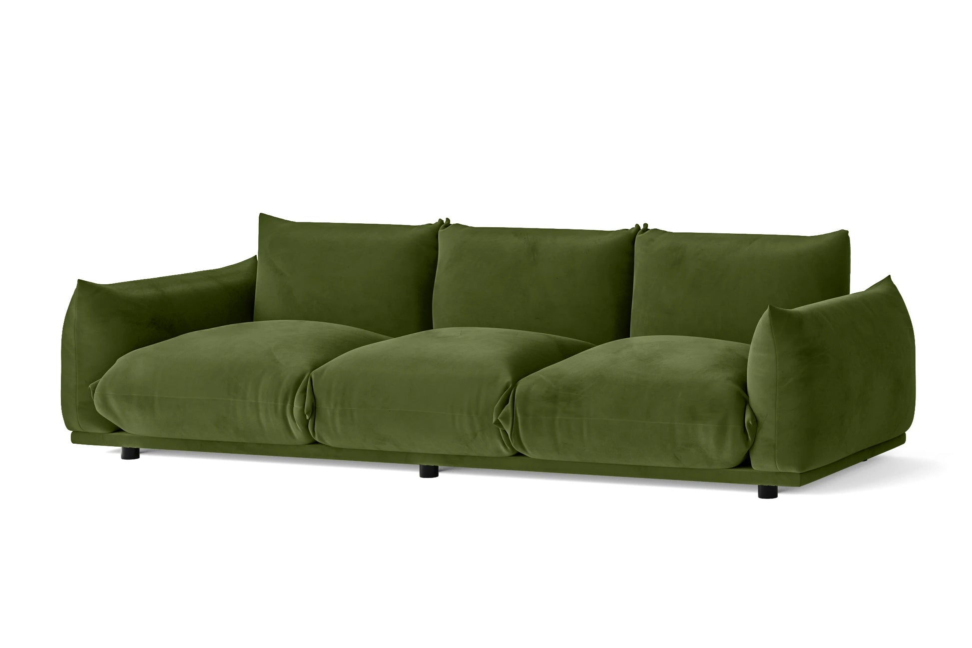 Minneapolis 3 Seater Sofa Lime Velvet