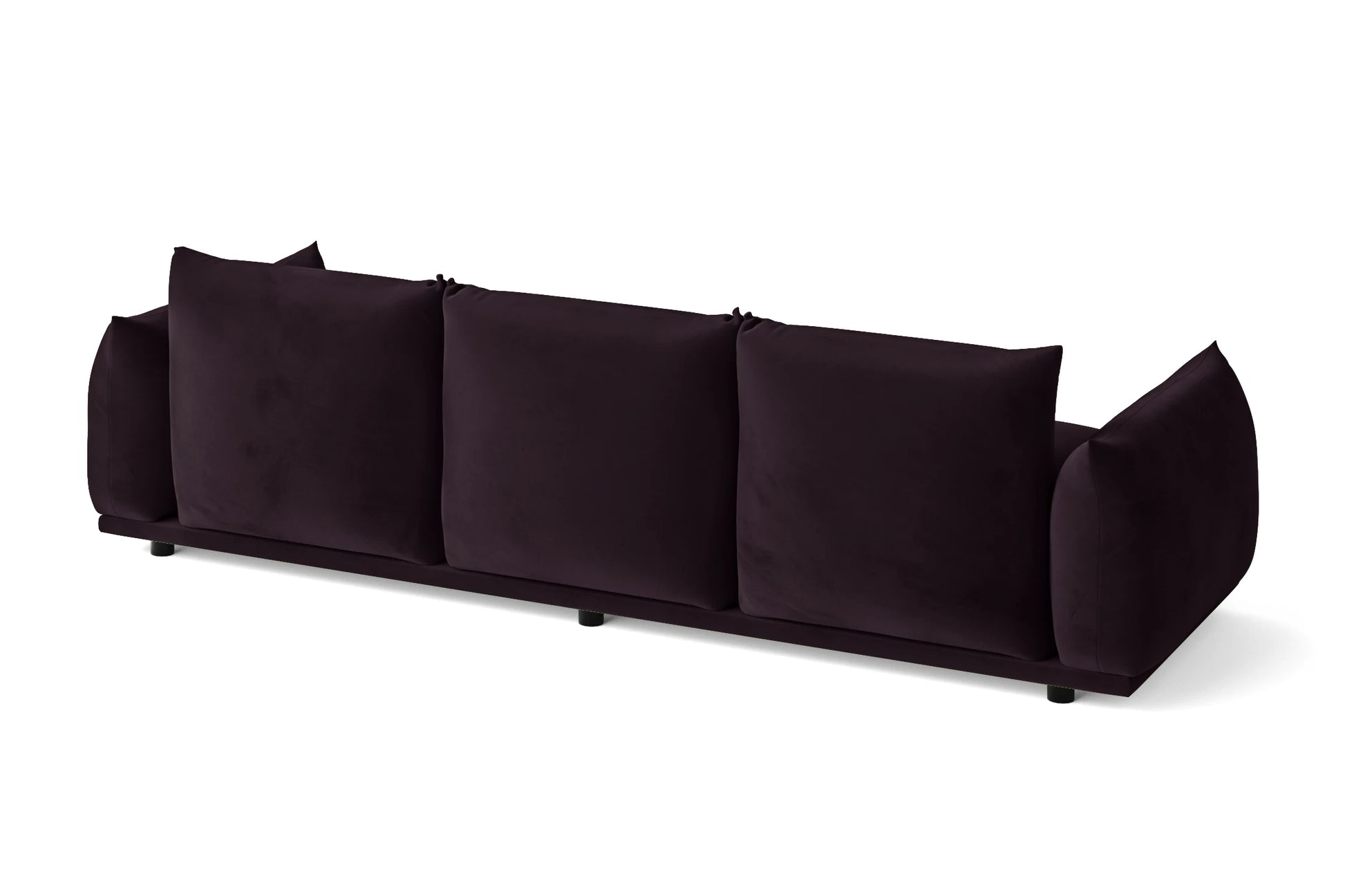 Minneapolis 3 Seater Sofa Purple Velvet