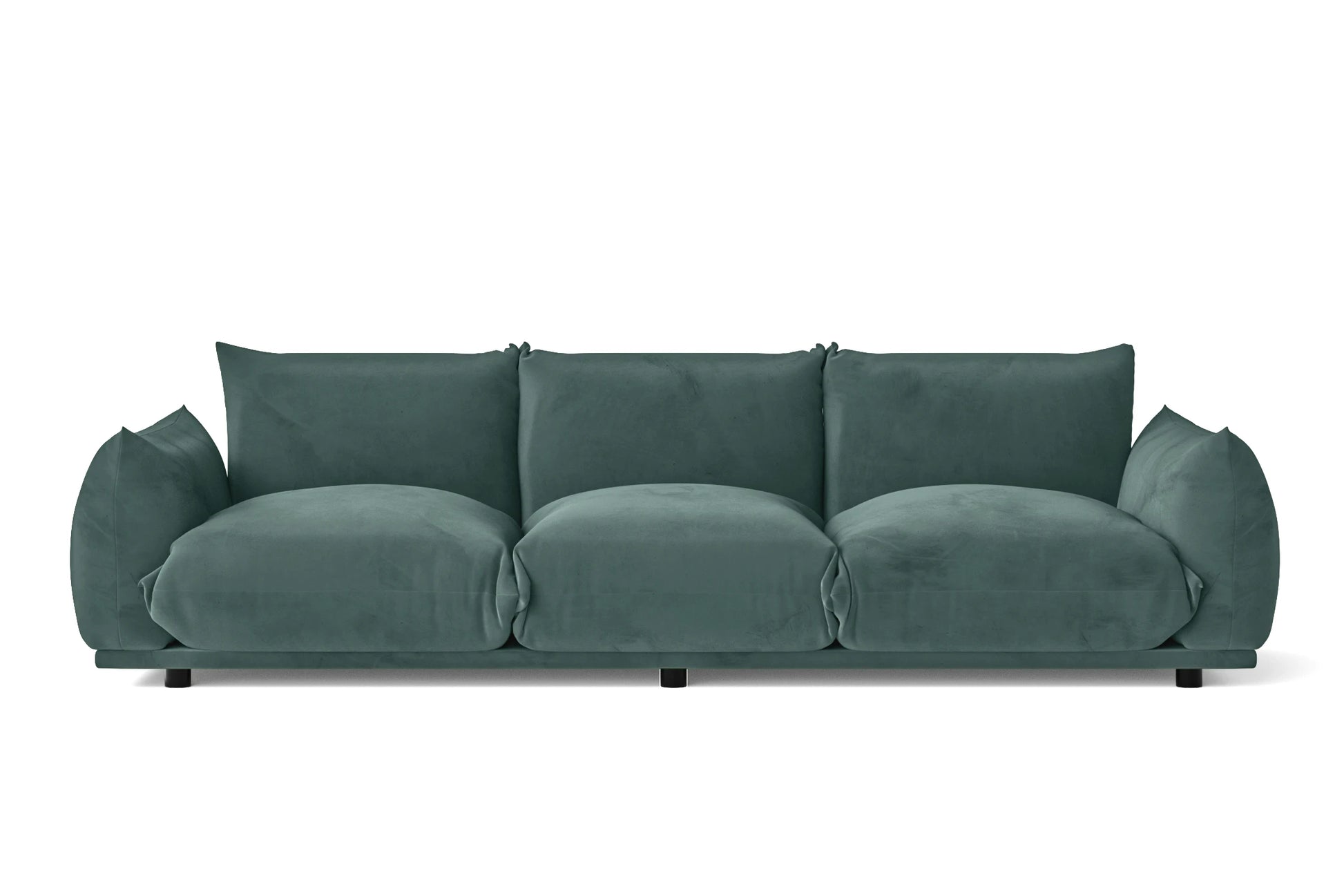 Minneapolis 3 Seater Sofa Teal Velvet