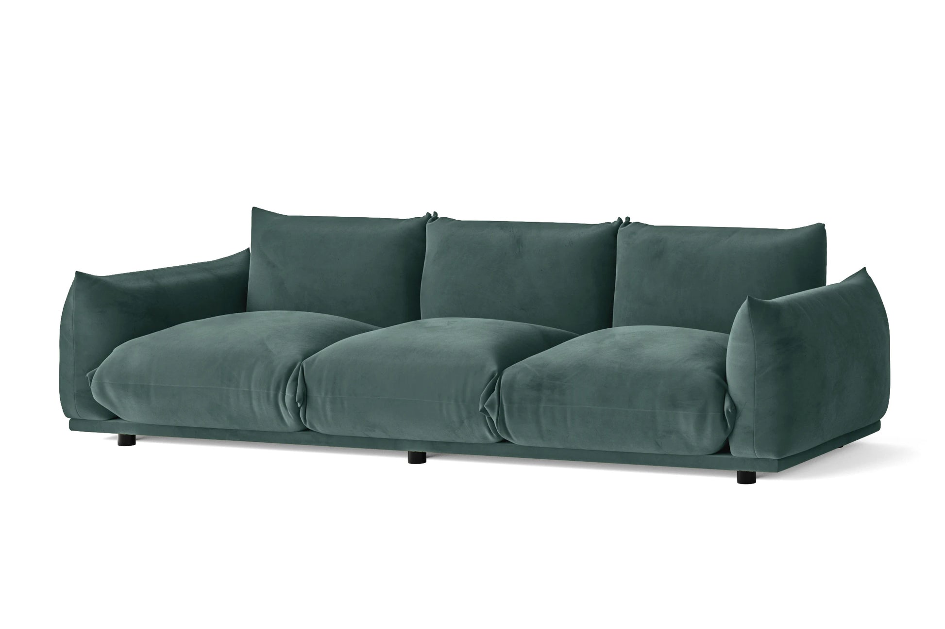 Minneapolis 3 Seater Sofa Teal Velvet