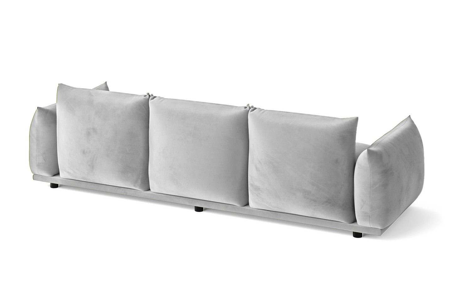 Minneapolis 3 Seater Sofa White Velvet