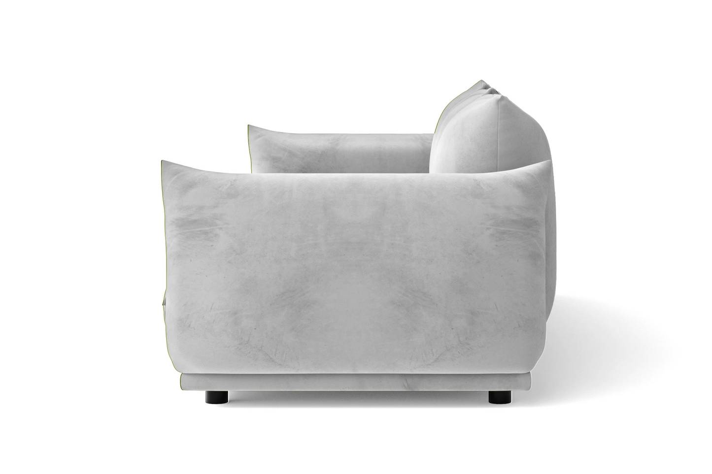 Minneapolis 3 Seater Sofa White Velvet