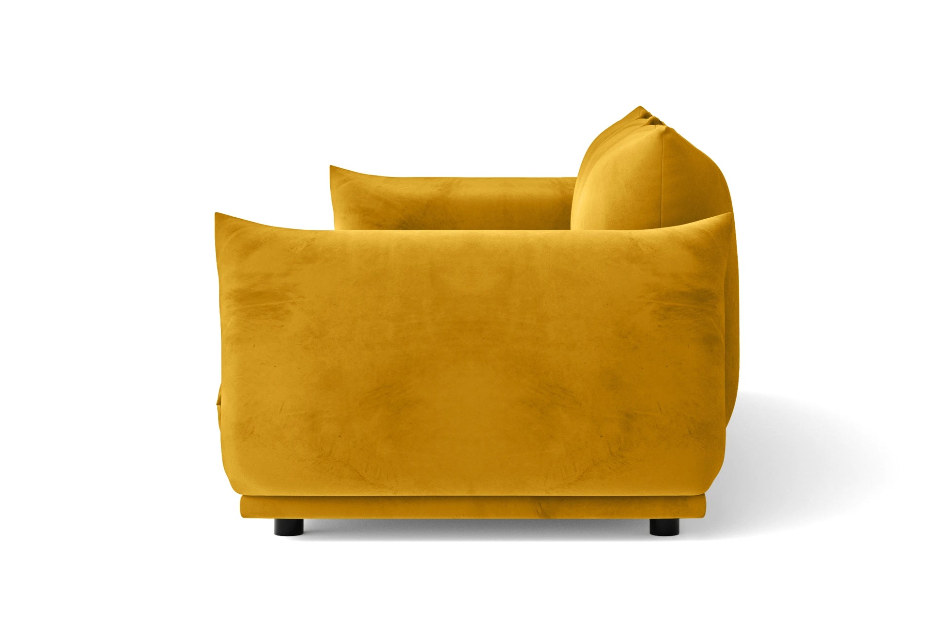 Minneapolis 3 Seater Sofa Yellow Velvet