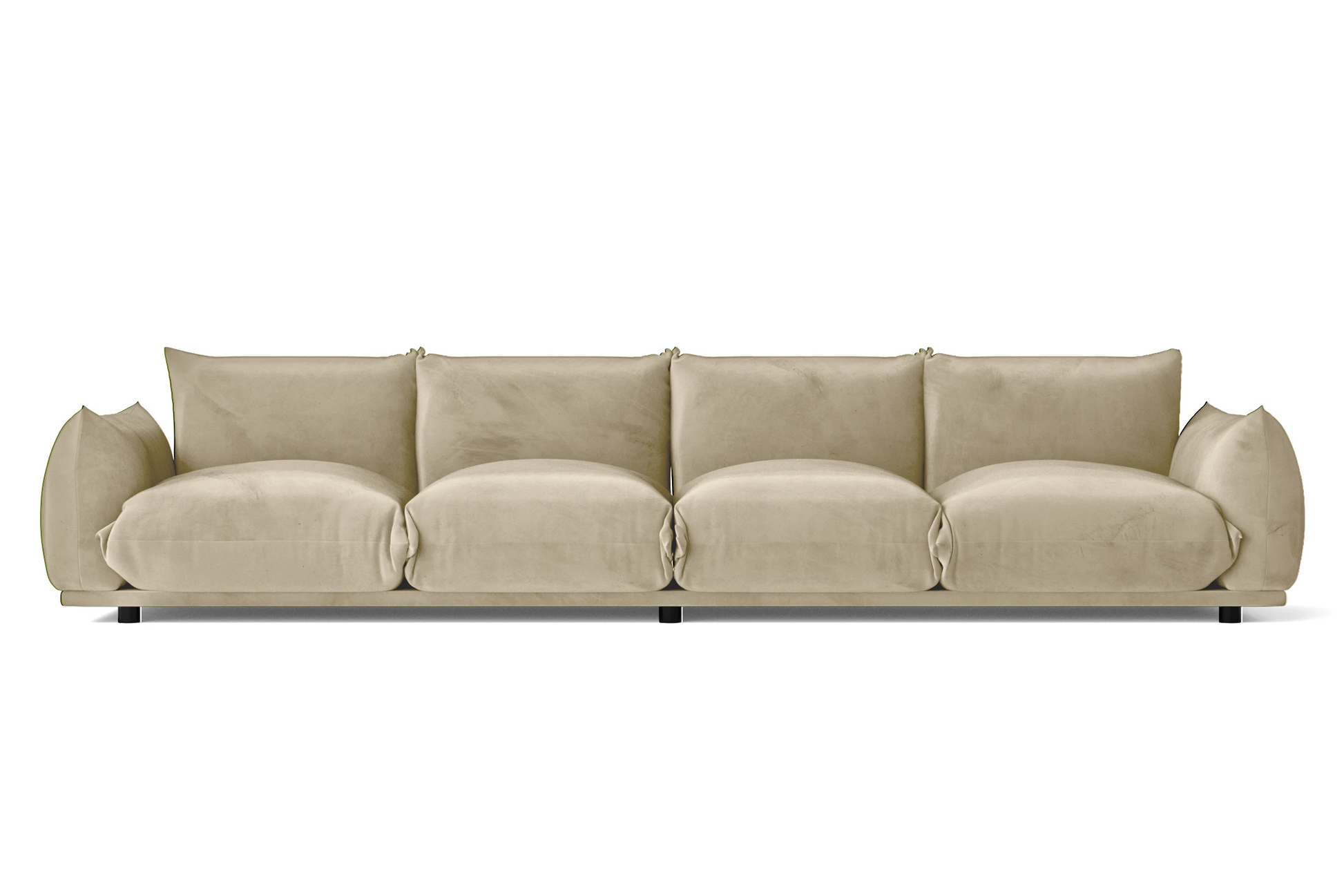 Minneapolis 4 Seater Sofa Cream Velvet