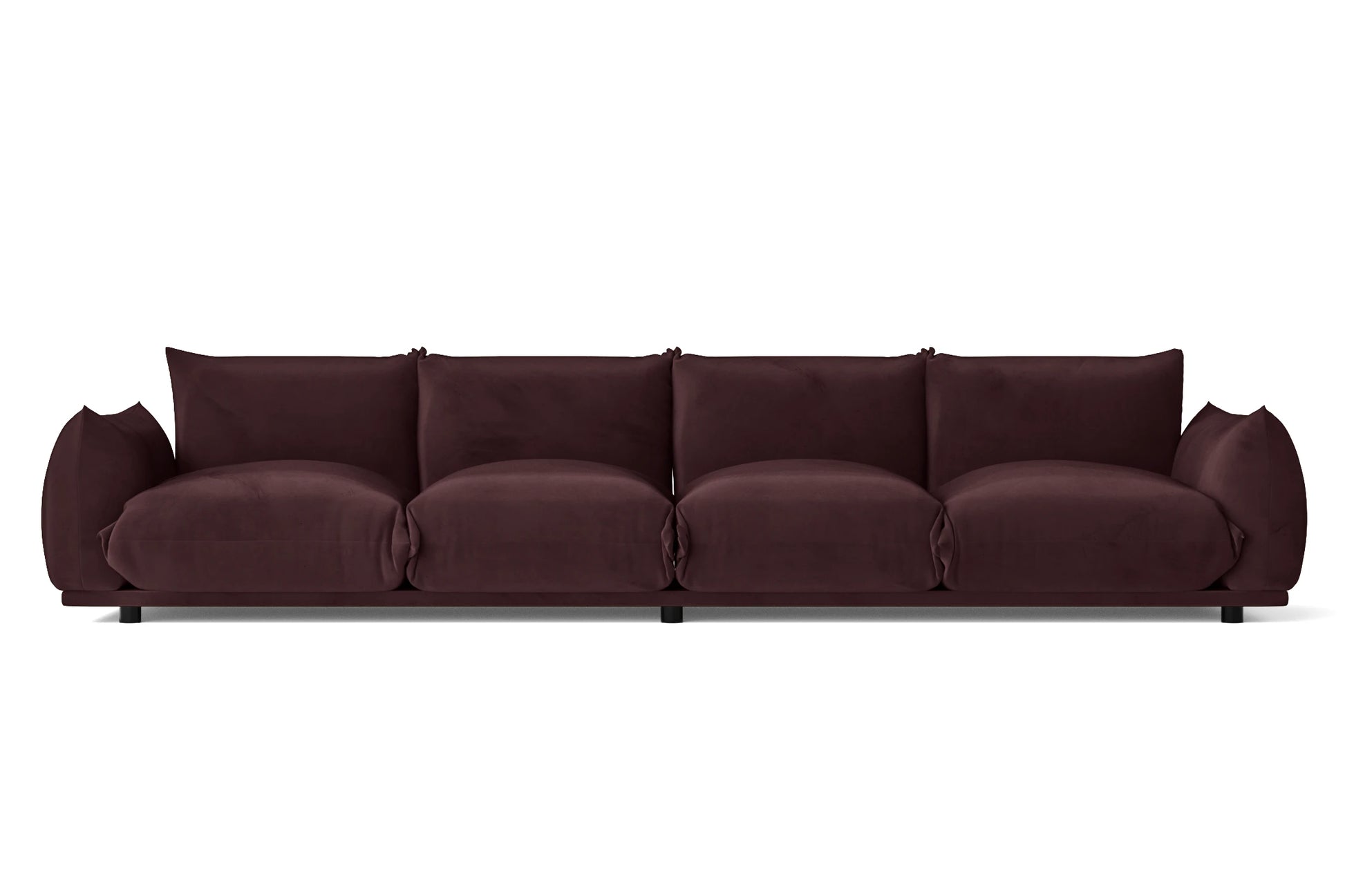 Minneapolis 4 Seater Sofa Grape Velvet