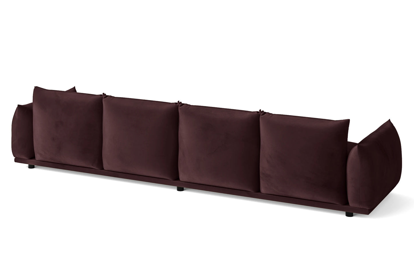 Minneapolis 4 Seater Sofa Grape Velvet